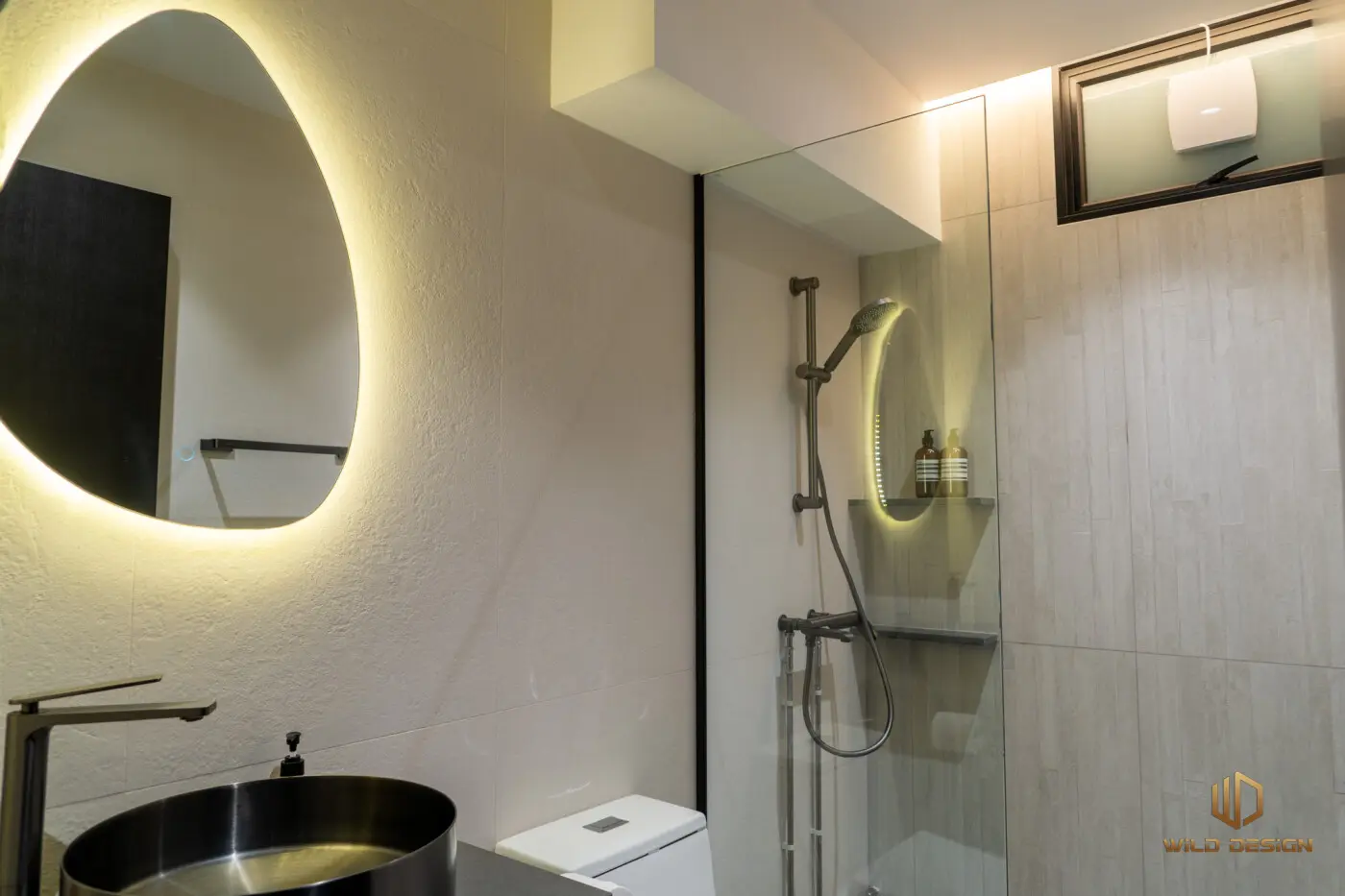 Wild Design - Black & White - Common Bathroom - Resale HDB - $75,000