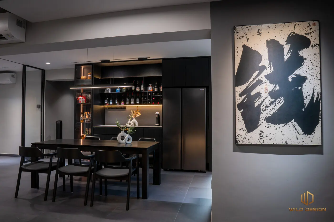 Wild Design - Black & White - Entrance / Foyer - Resale HDB - $75,000