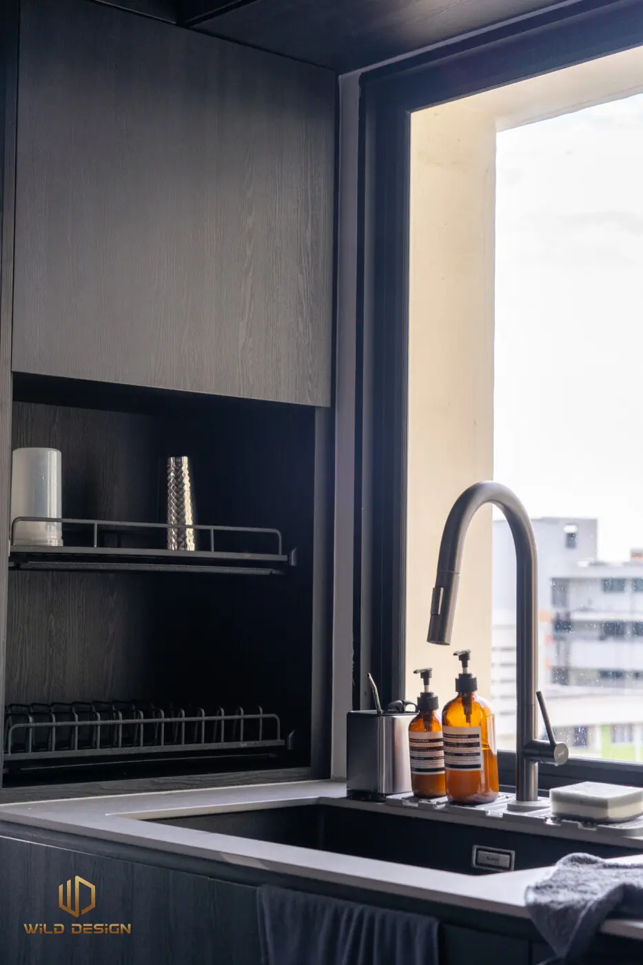 Wild Design - Black & White - Kitchen - Resale HDB - $75,000