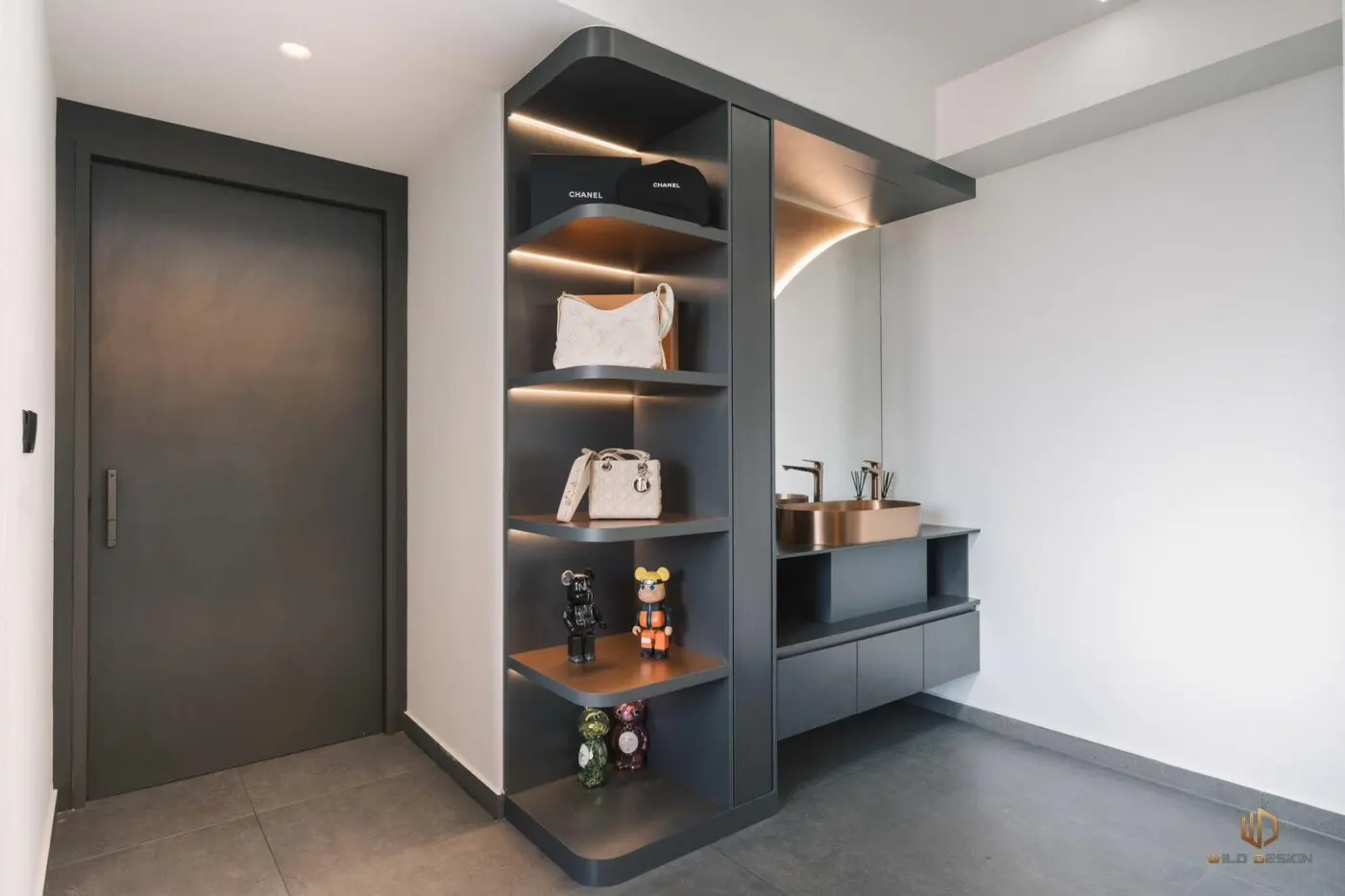 Wild Design - Black & White - Master Bedroom Dressing Area - New Condo - $60,000