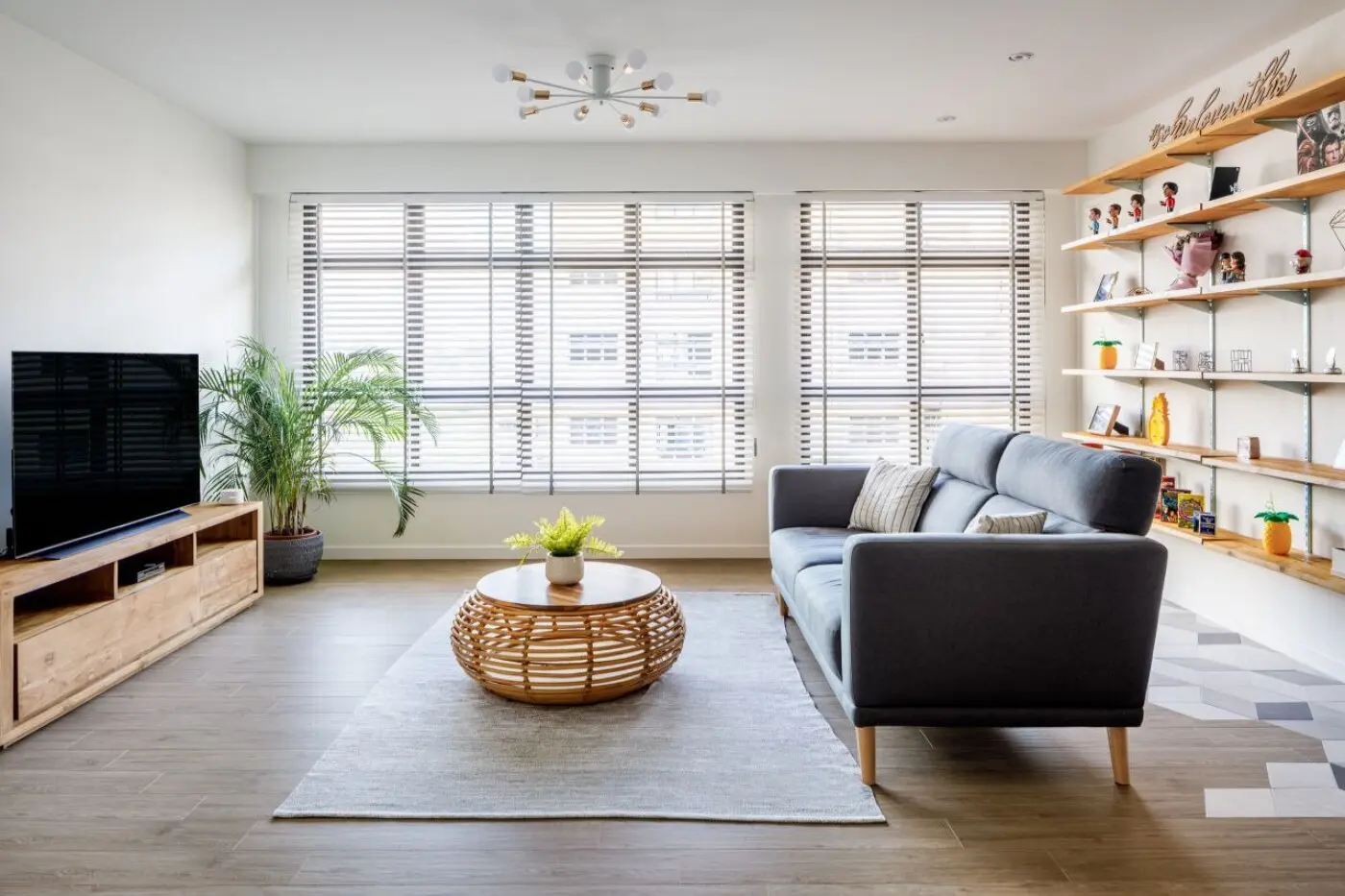 Interior Homes Design Studio - Minimalistic / Scandinavian - Living room - Resale HDB - $50,000