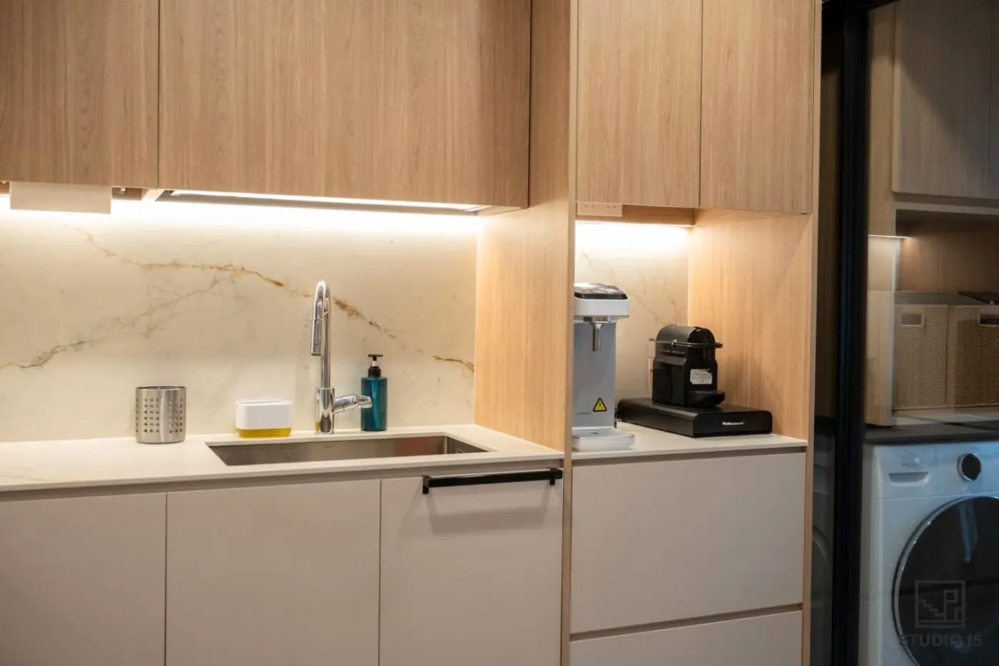 Studio 15 Interior - Minimalistic / Scandinavian - Kitchen - Resale HDB - $120,000