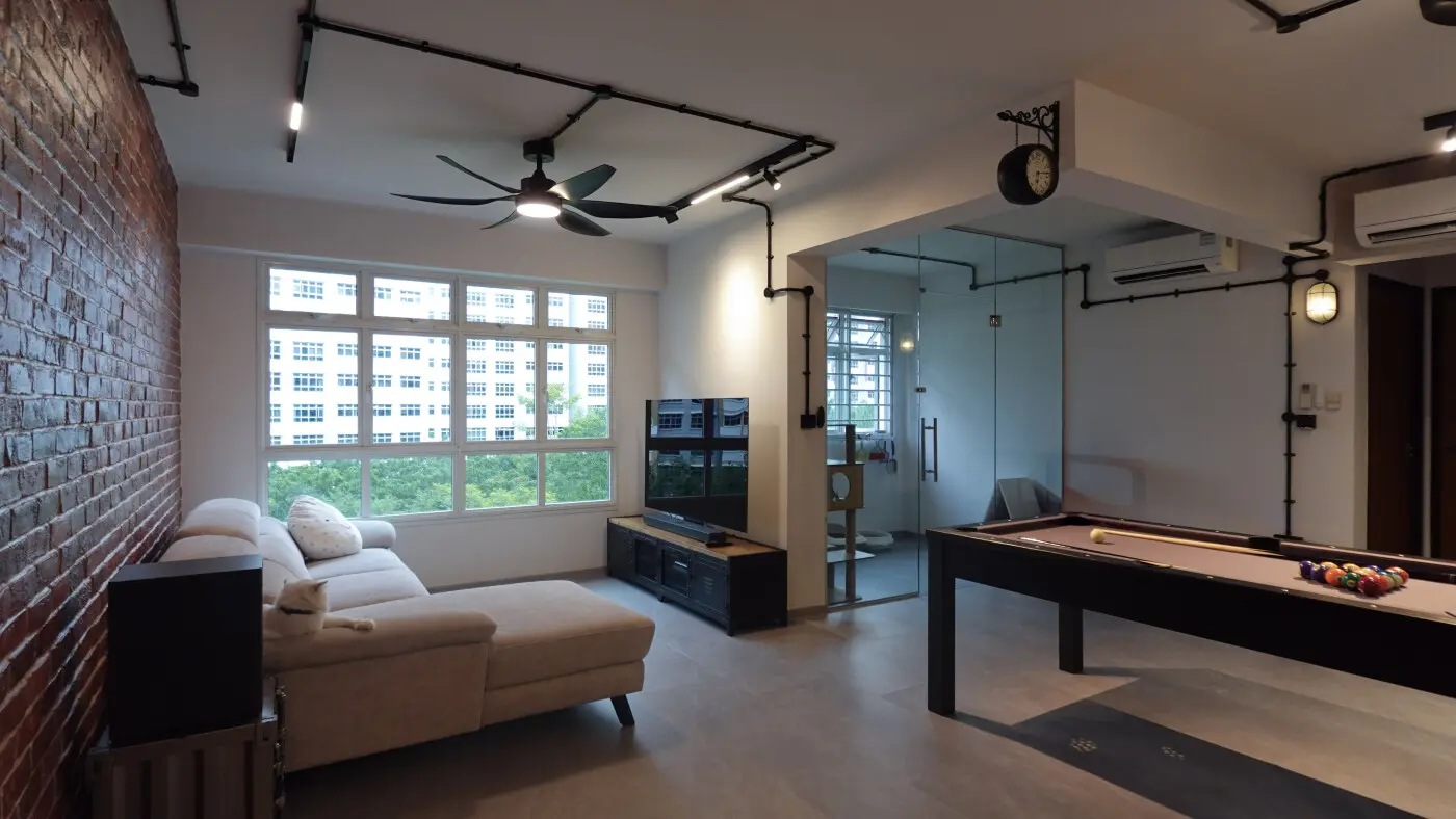 Mikaboo Interior - Industrial / Raw -  - Resale HDB - $50,000