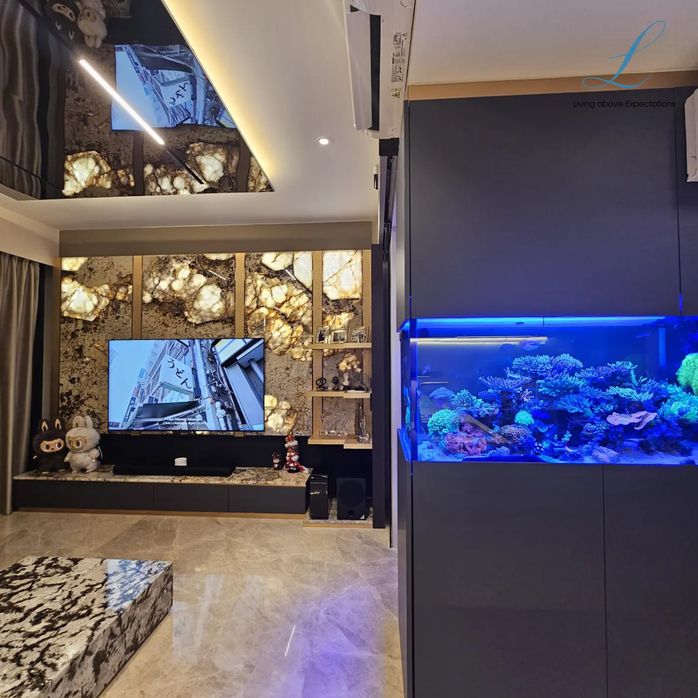 Explore Living - Luxury / Glamorous - Living room - Resale Condo - $300,000