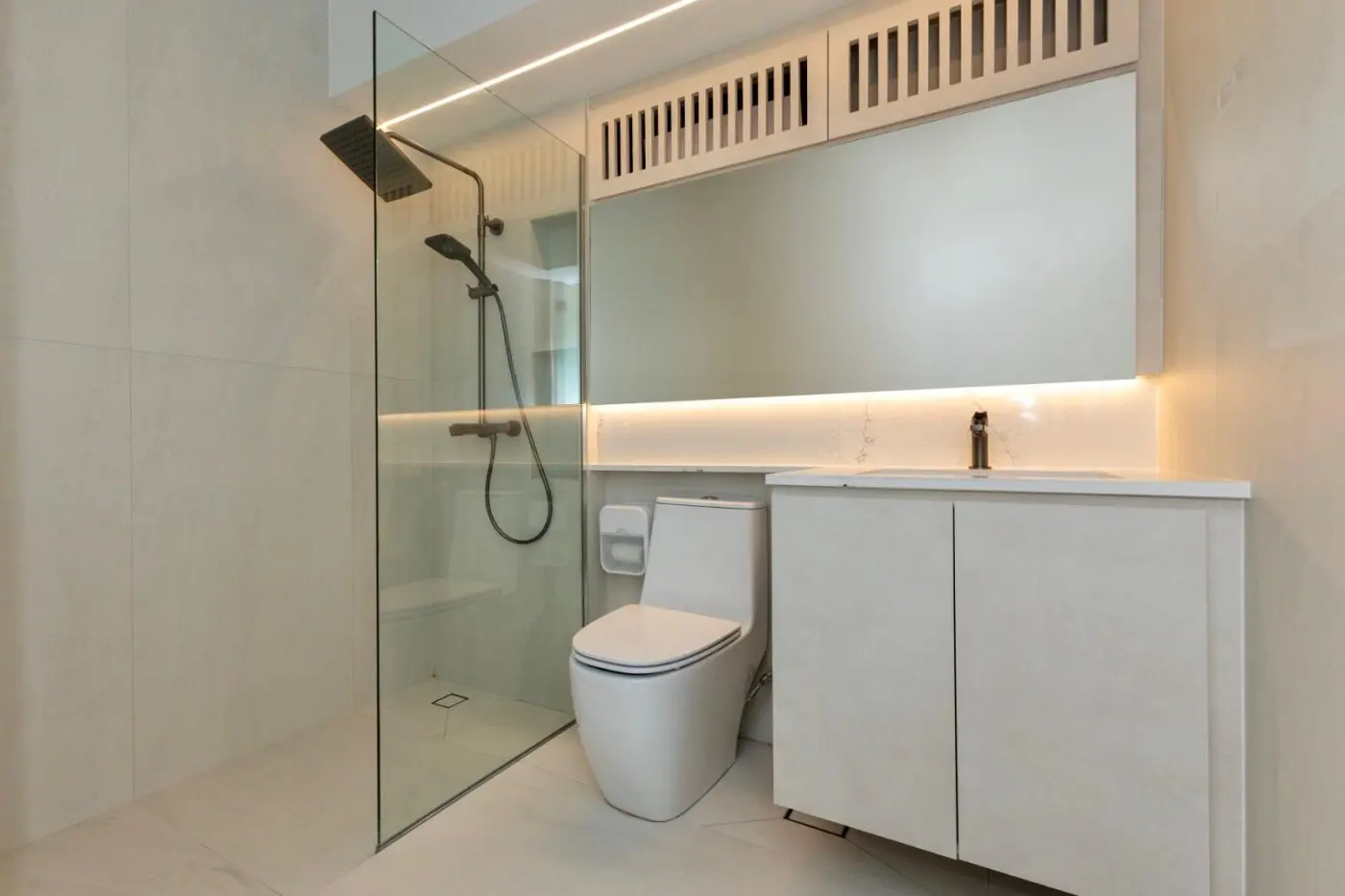 QB Concept - Minimalistic / Scandinavian - Bathroom - New HDB - $60,000
