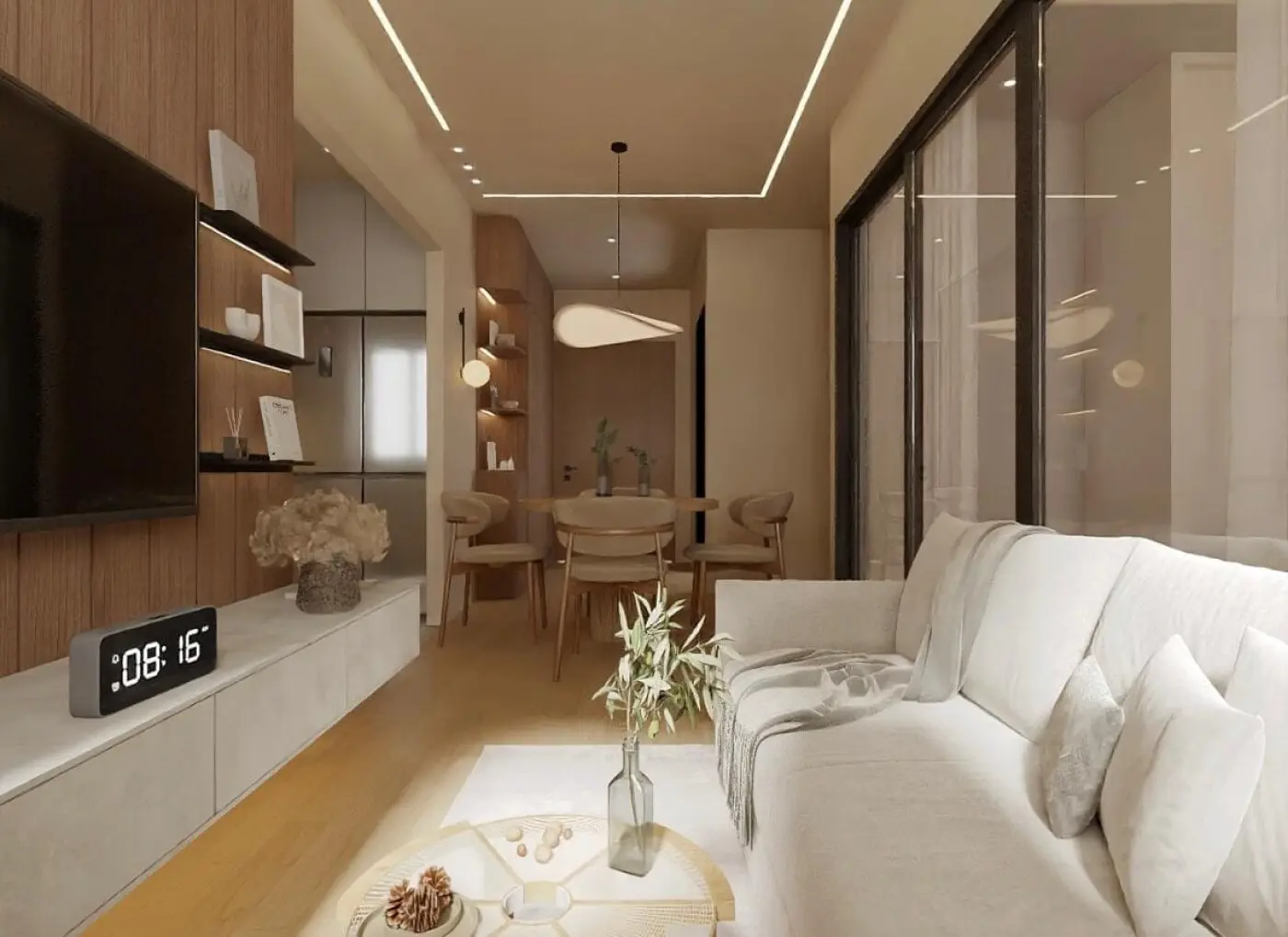 Joust Interior Design Studio - Minimalistic / Scandinavian - Living/Dining - New HDB - $25,000