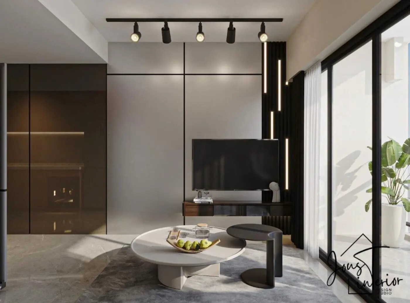 Joust Interior Design Studio - Luxury / Glamorous - Living Room - Resale Condo - $30,000