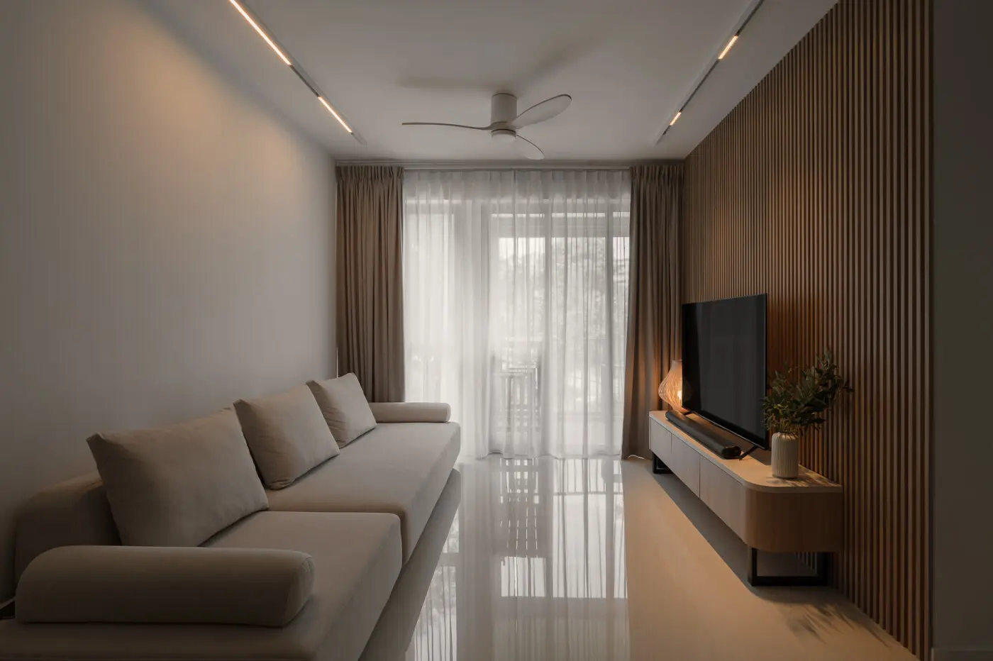 Aart Boxx Interior - Minimalistic / Scandinavian - Living Room - New Condo - $50,000