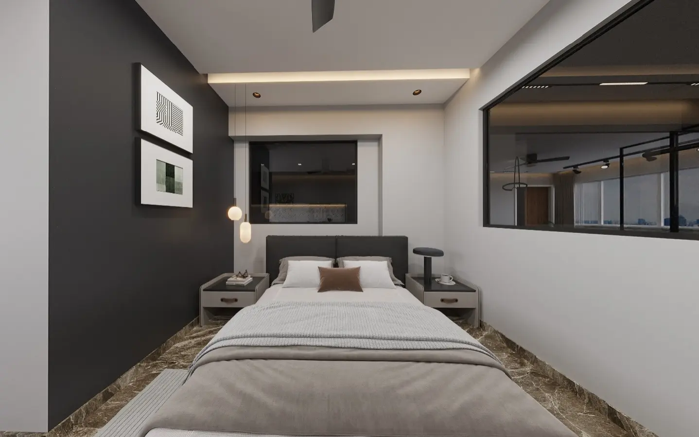 Home Hut Interior - Luxury / Glamorous - Main Bedroom - Resale HDB - $73,000