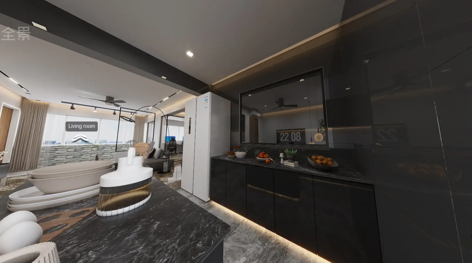 Home Hut Interior - Luxury / Glamorous - Kitchen - Resale HDB - $73,000