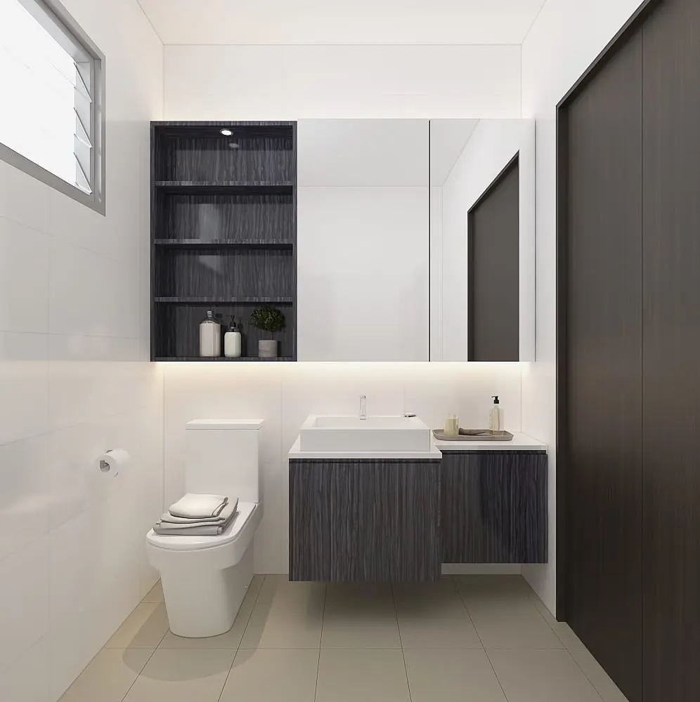 10 Concept Renovation - Modern / Contemporary - Bathroom - New HDB - $55,000