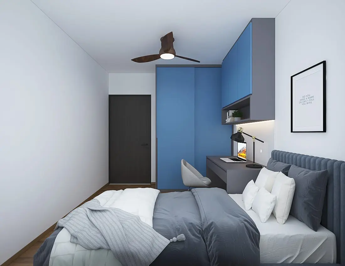 10 Concept Renovation - Modern / Contemporary - Bedroom 2 - New HDB - $55,000