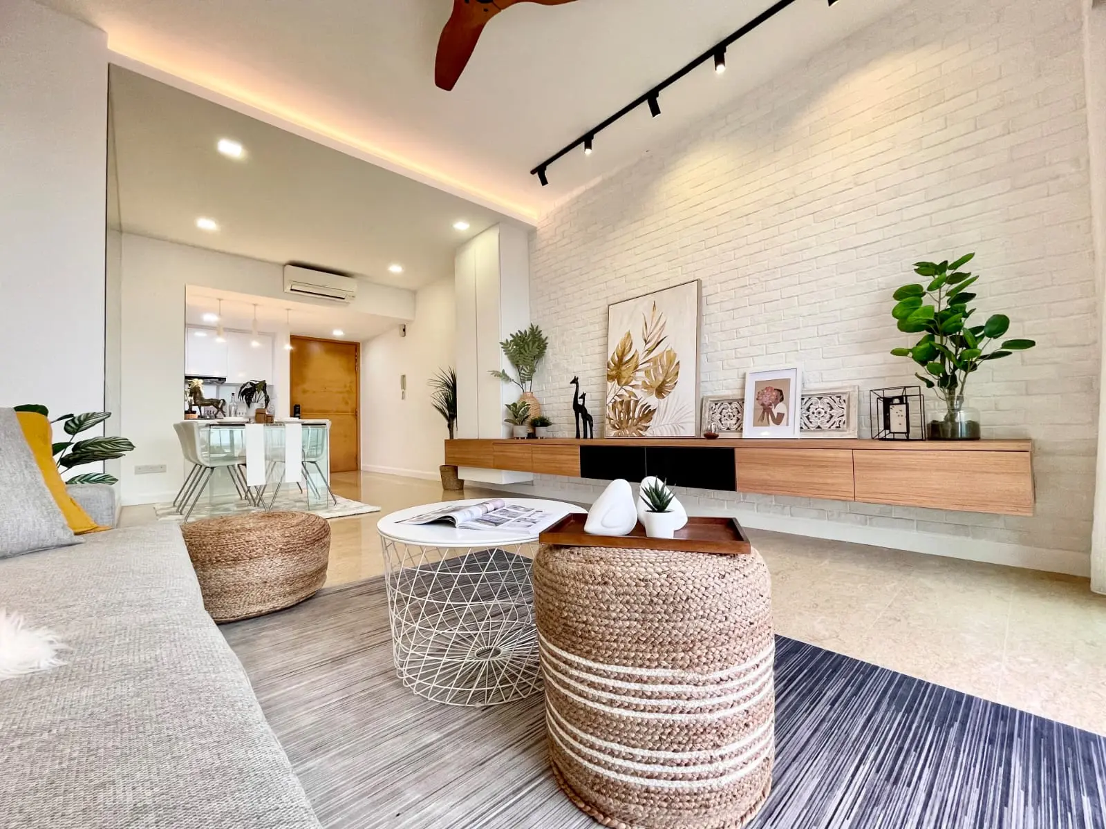 Philo Trio Interior Design - Minimalistic / Scandinavian - Living Room - Resale Condo - $60,000