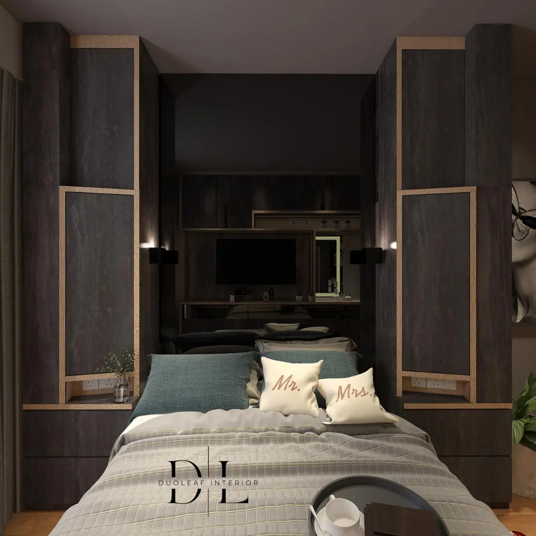 Duoleaf Interior - Luxury / Glamorous - Master Bedroom - Headboard - Existing Condo - $20,000