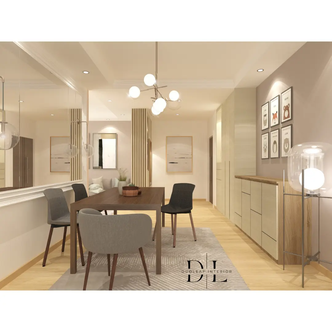 Duoleaf Interior - Minimalistic / Scandinavian - Aquarius By The Park , Dining - Resale Condo - $30,000