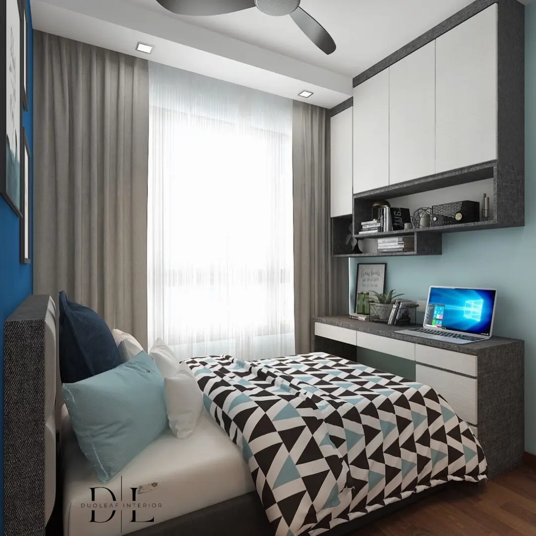 Duoleaf Interior - Minimalistic / Scandinavian - Vue 8 Residence - Bedroom 2 - Existing Condo - $18,000