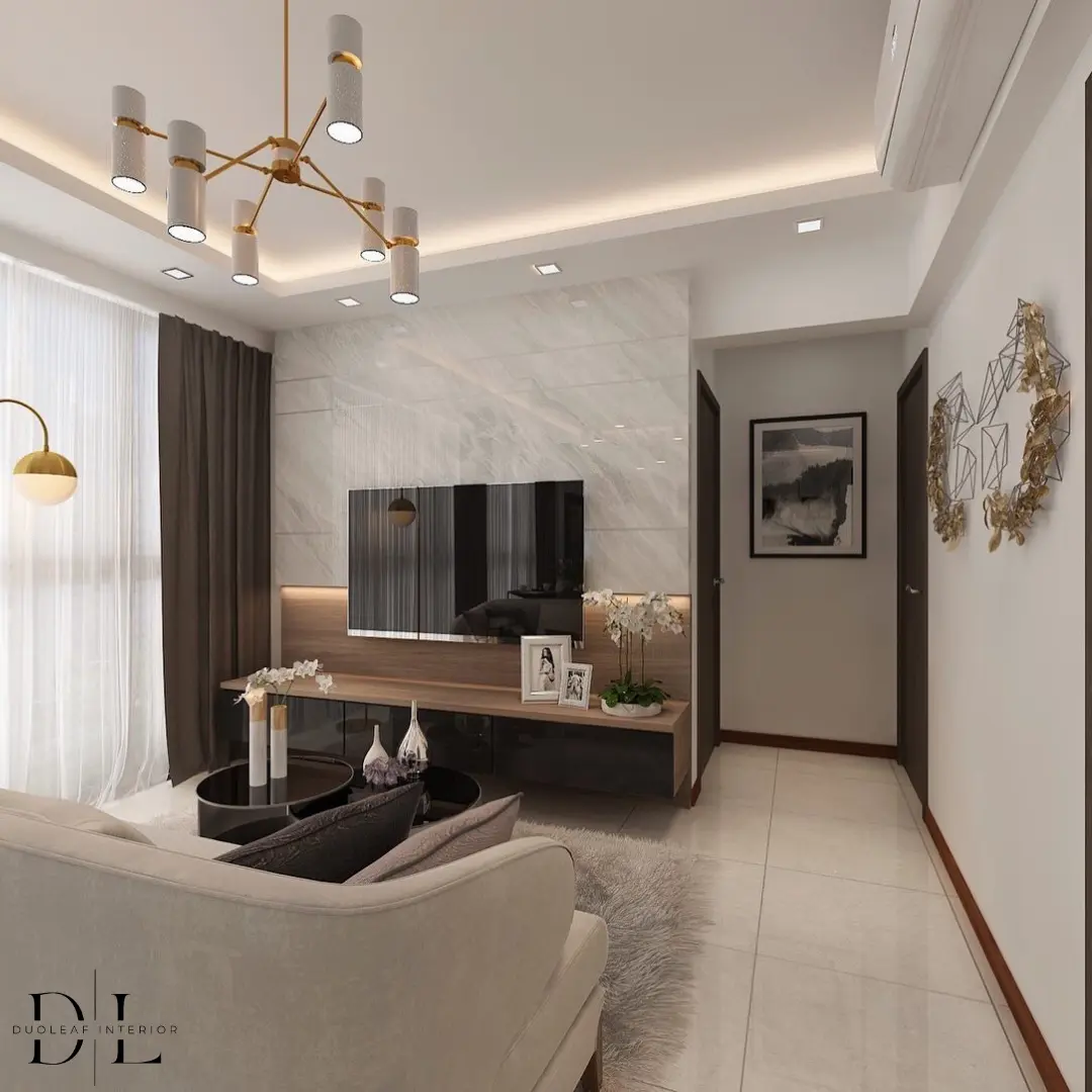 Duoleaf Interior - Minimalistic / Scandinavian - Vue 8 Residence - Living - Existing Condo - $18,000