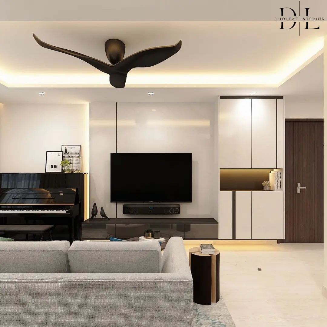 Duoleaf Interior - Modern / Contemporary - 250B Compassvale St - HDB 5 Bedrooms, Living - Existing HDB - $45,000