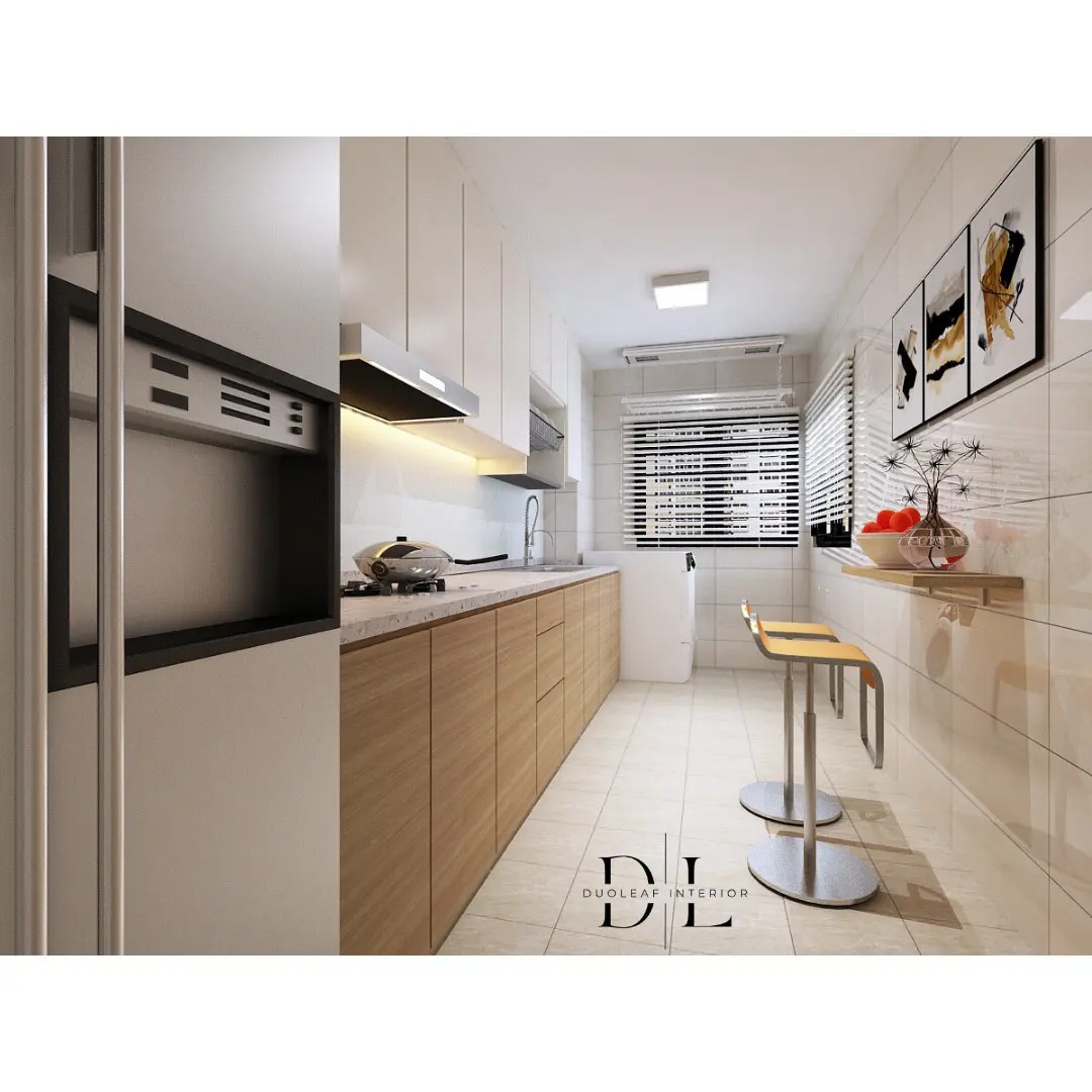Duoleaf Interior - Minimalistic / Scandinavian - 408C Fernvale Road - HDB 4 Bedroom, Kitchen - Resale HDB - $40,000