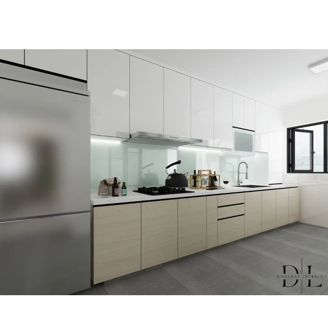 Duoleaf Interior - Minimalistic / Scandinavian - 303B Anchorvale Link - HDB 3 Bedrooms, Kitchen 2 - Resale HDB - $20,000