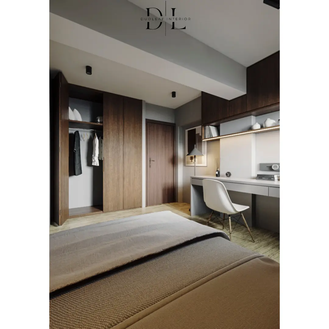 Duoleaf Interior - Industrial / Raw - 2 Queen Road - Bedroom - Resale HDB - $70,000