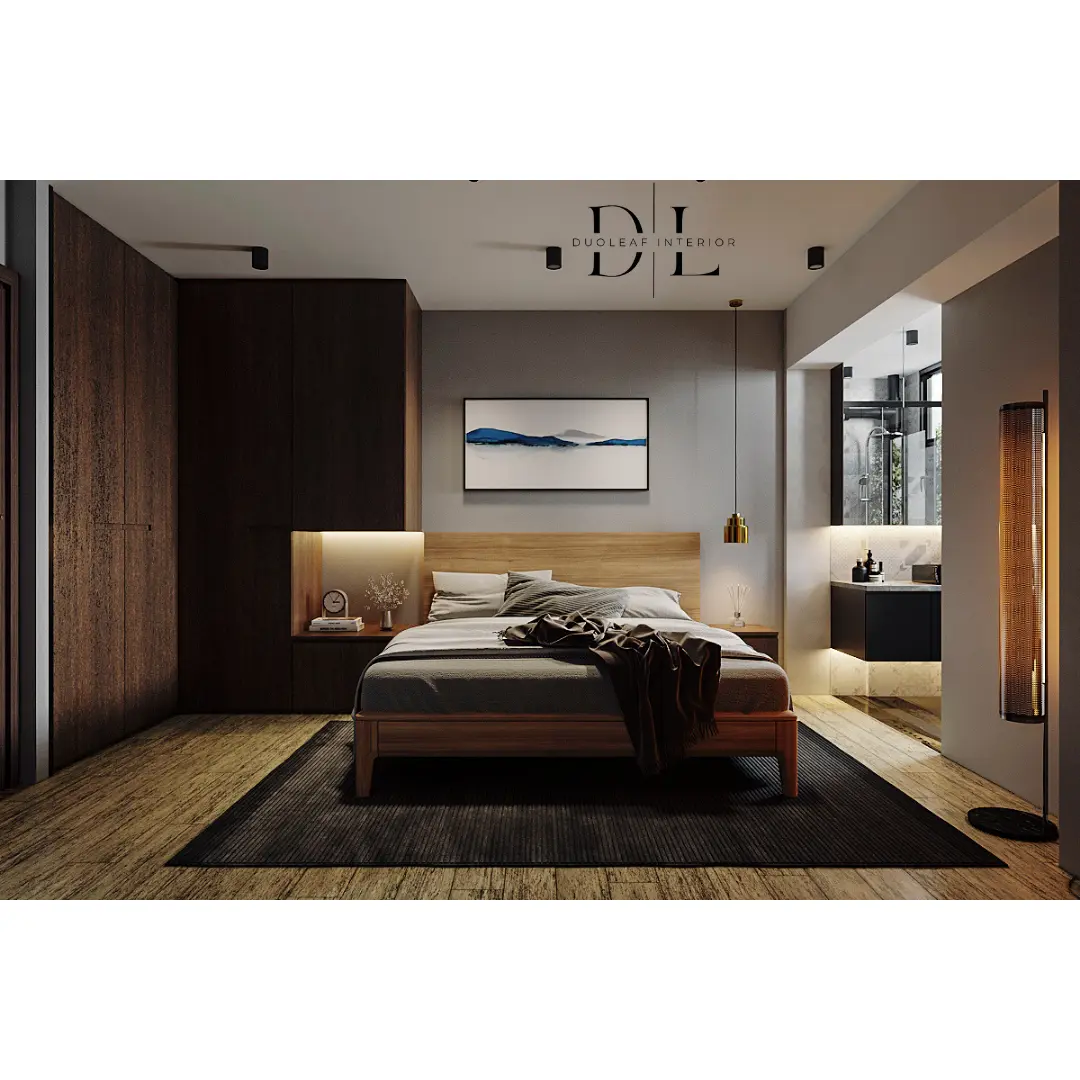 Duoleaf Interior - Industrial / Raw - 2 Queen Road - Master Bedroom - Resale HDB - $70,000