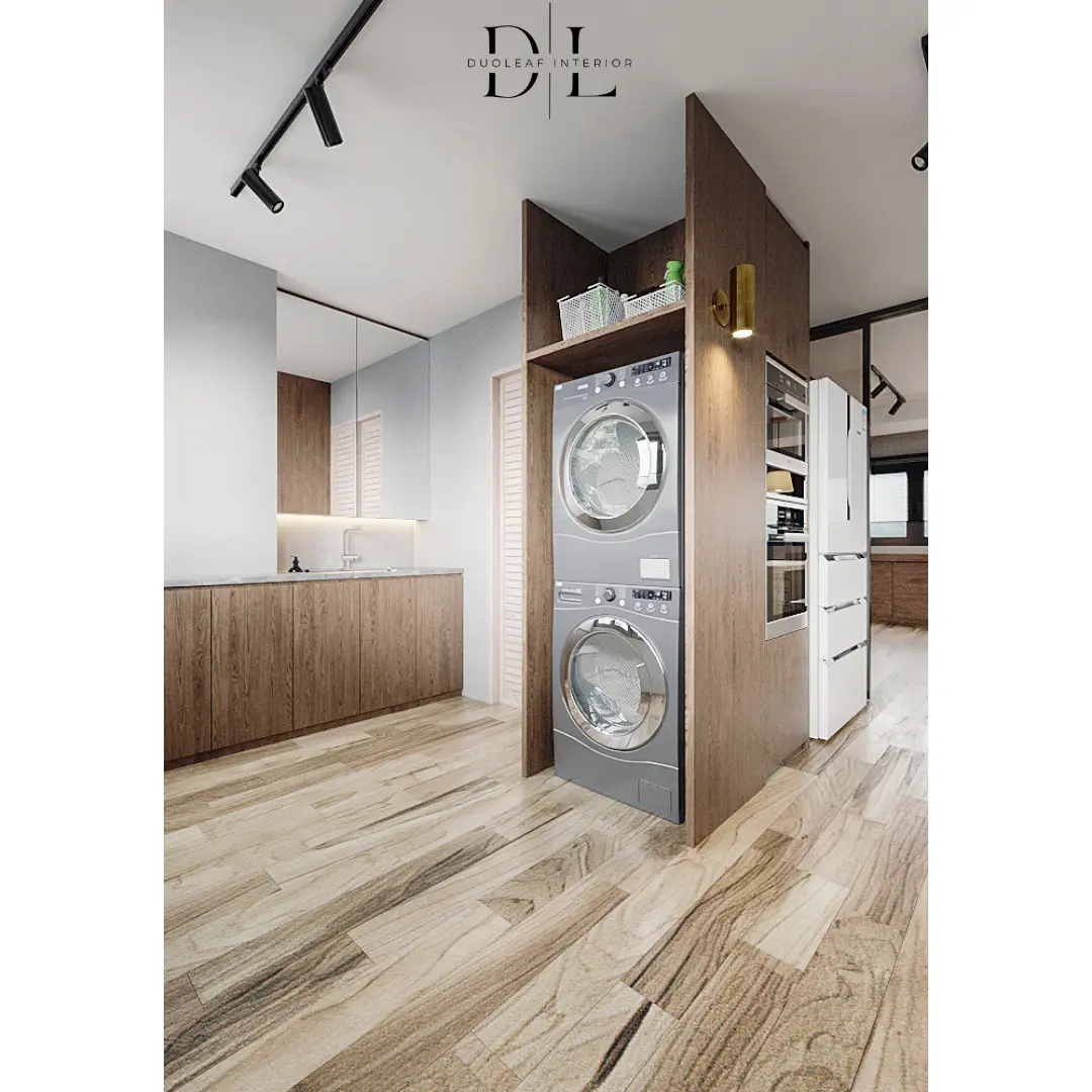 Duoleaf Interior - Industrial / Raw - 2 Queen Road - Kitchen - Resale HDB - $70,000