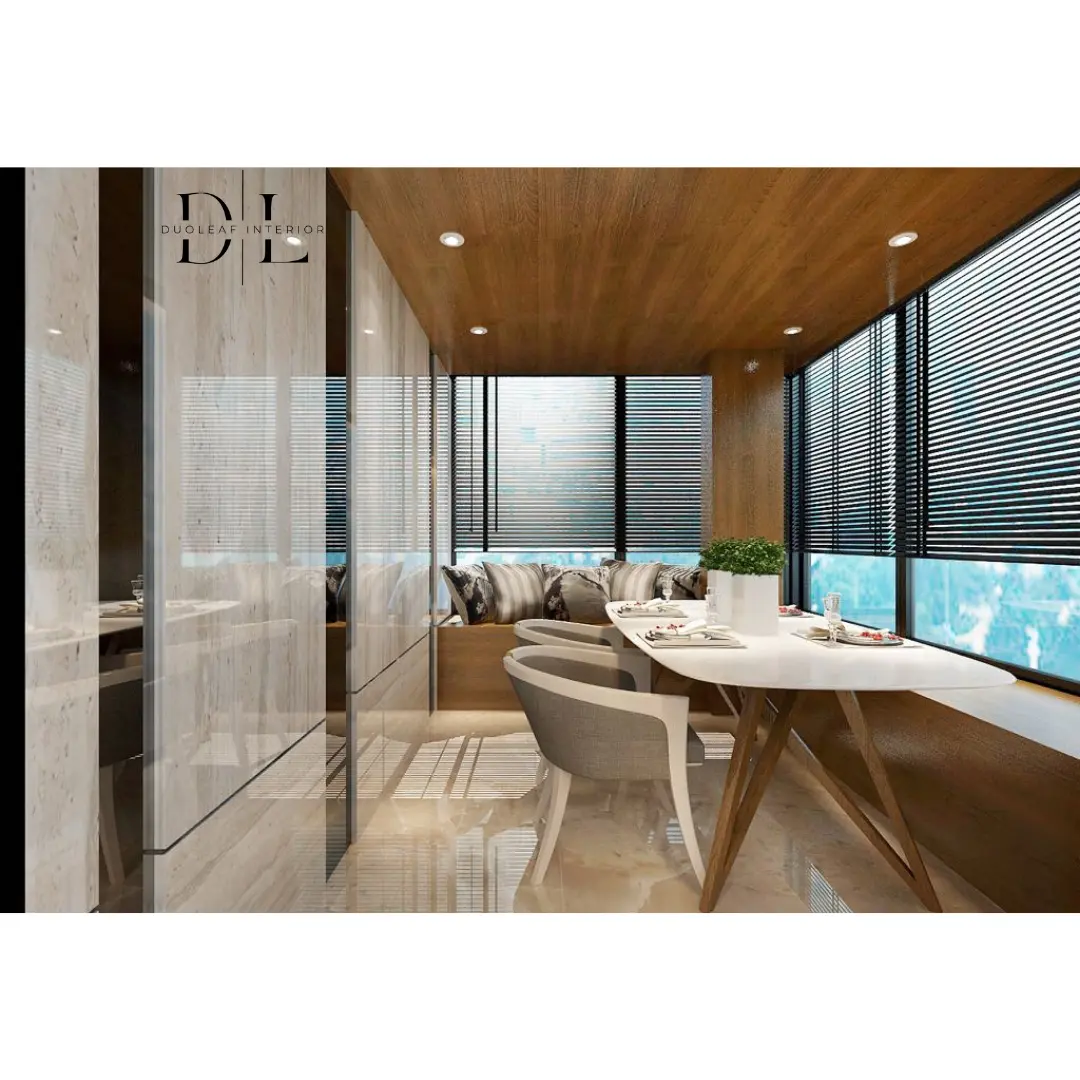 Duoleaf Interior - Luxury / Glamorous - Meyer Melodia - Dining - Resale Condo - $150,000