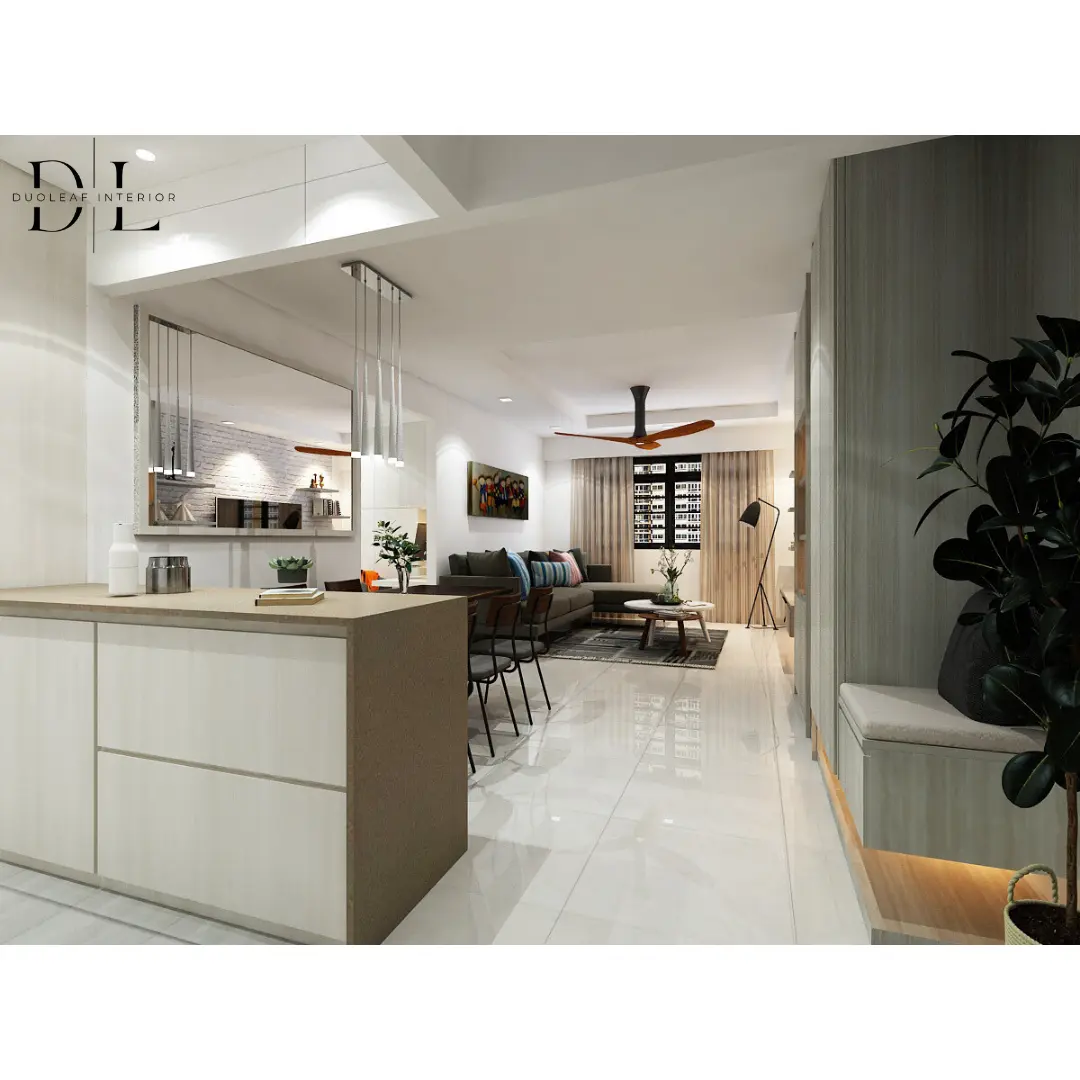Duoleaf Interior - Modern / Contemporary - 453C Fernvale Road - Dining - Resale HDB - $60,000
