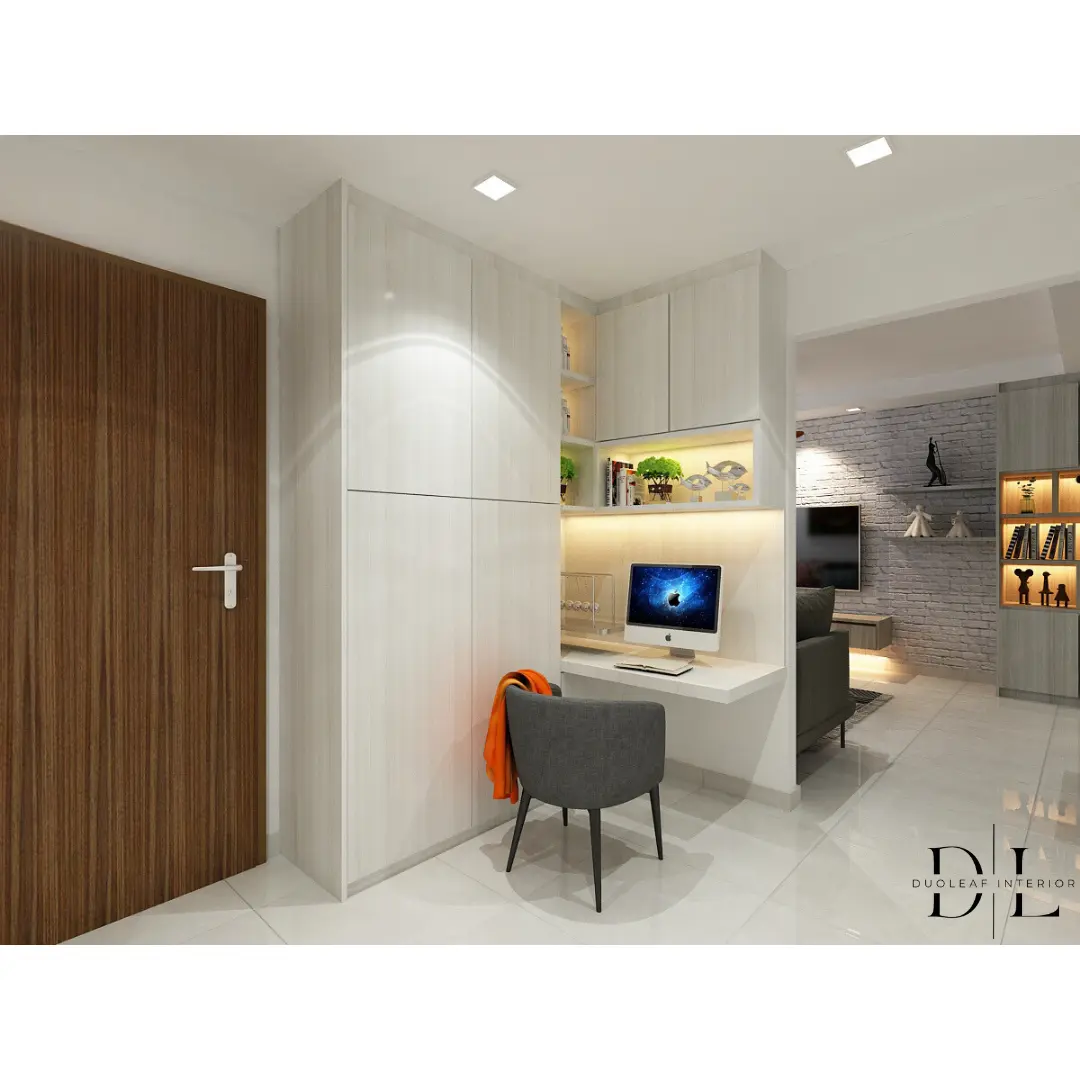 Duoleaf Interior - Modern / Contemporary - 453C Fernvale Road - Study - Resale HDB - $60,000