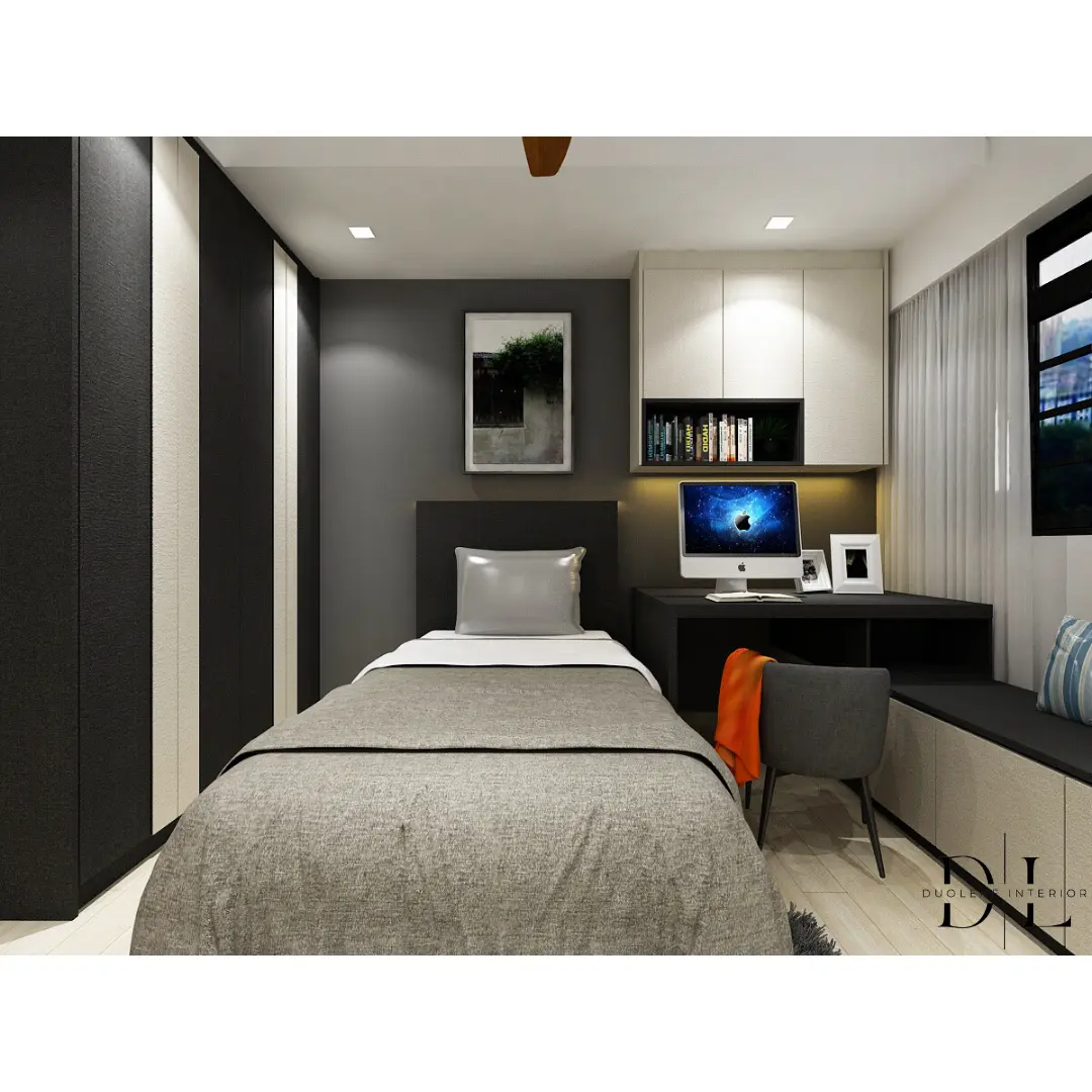 Duoleaf Interior - Modern / Contemporary - 453C Fernvale Road - Bedroom 1 - Resale HDB - $60,000
