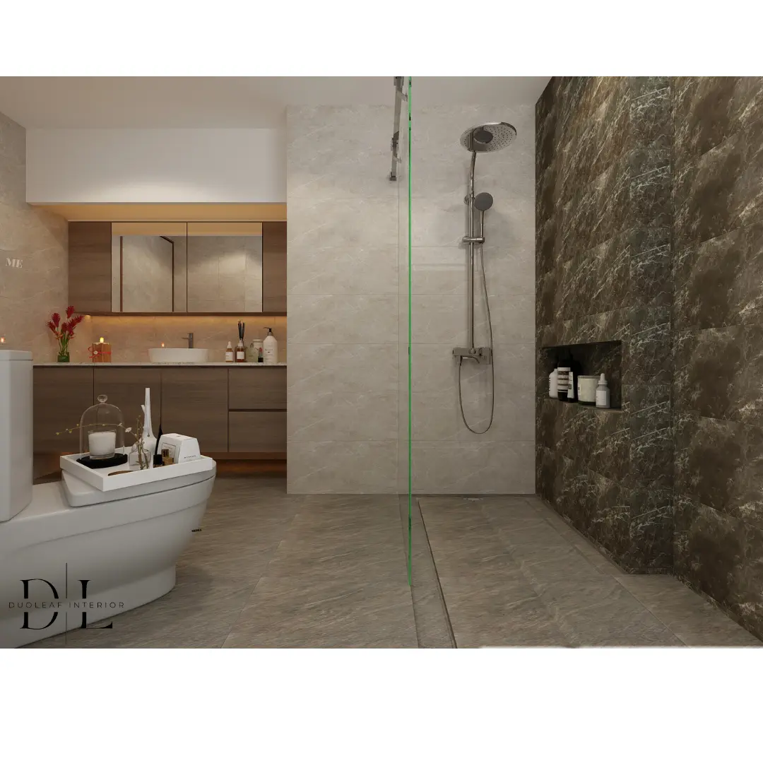 Duoleaf Interior - Minimalistic / Scandinavian - 13B Floral Road  - Master WC - Resale Condo - $25,000