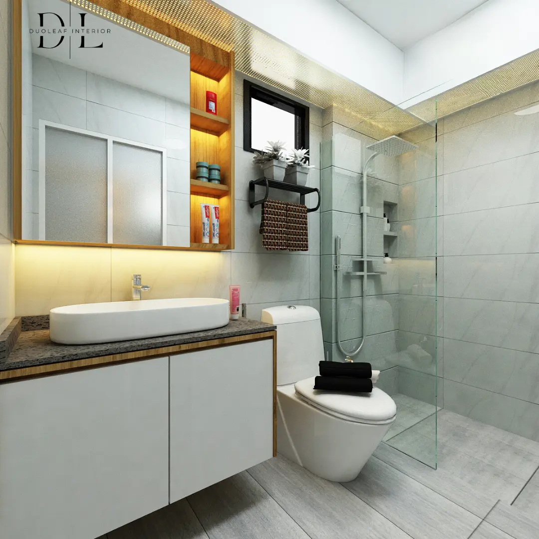 Duoleaf Interior - Modern / Contemporary - 453C Fernvale Road - Master WC - Resale HDB - $60,000