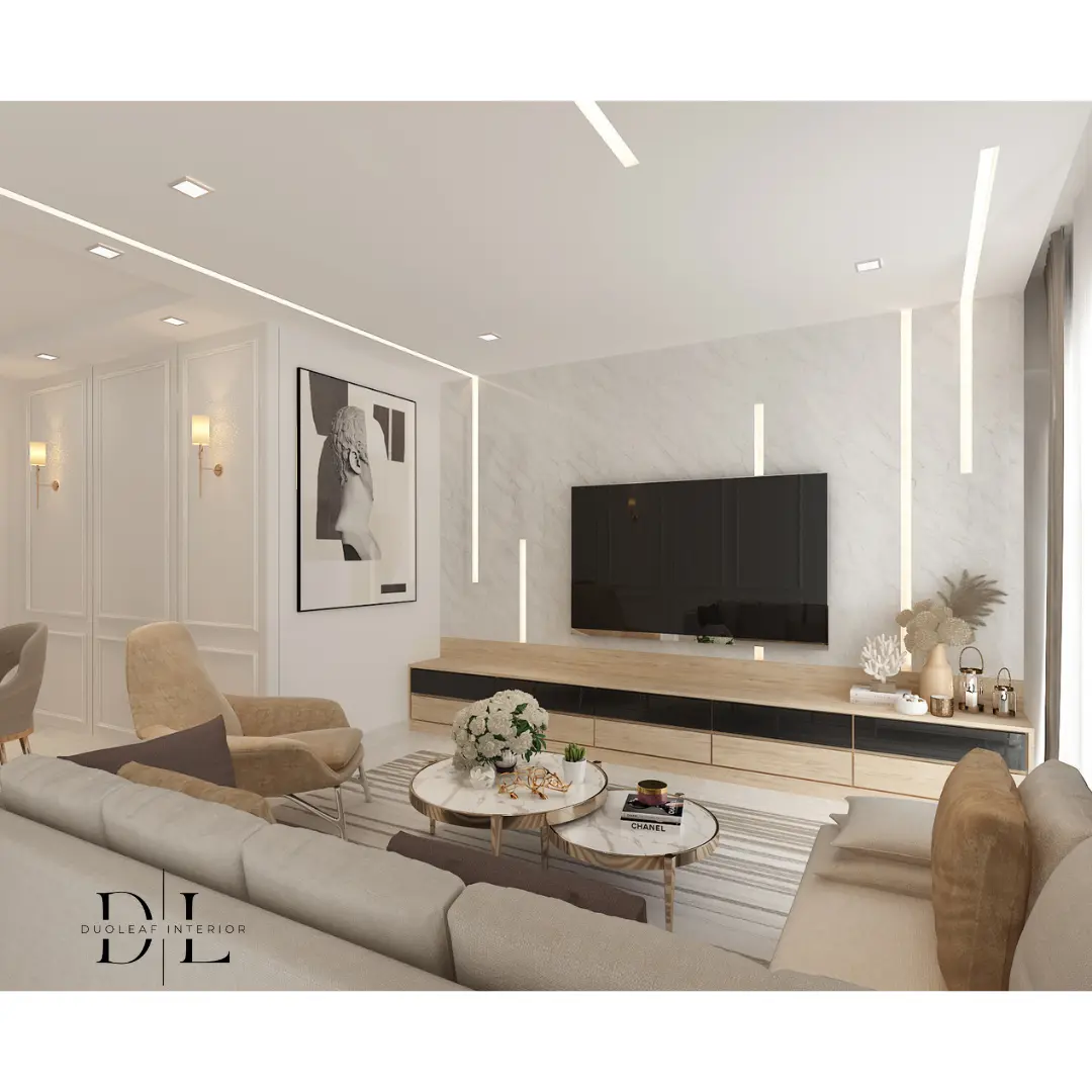 Duoleaf Interior - Modern / Contemporary - 410C Fernvale Road - Living - Resale HDB - $75,000