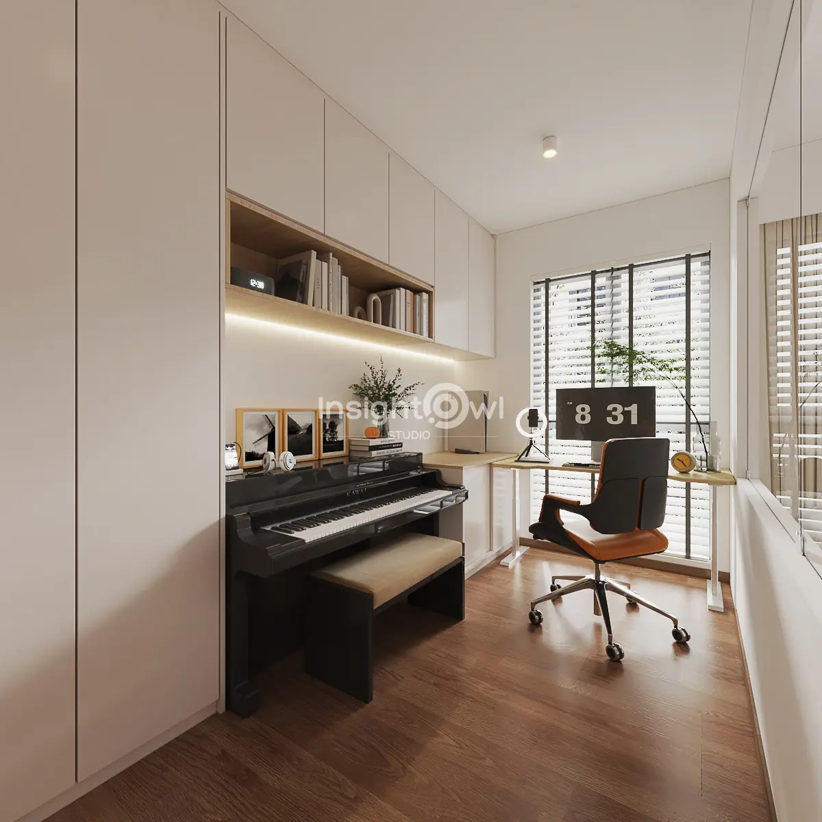 Insightowl Studio - Minimalistic / Scandinavian - Study - New HDB - $62,000