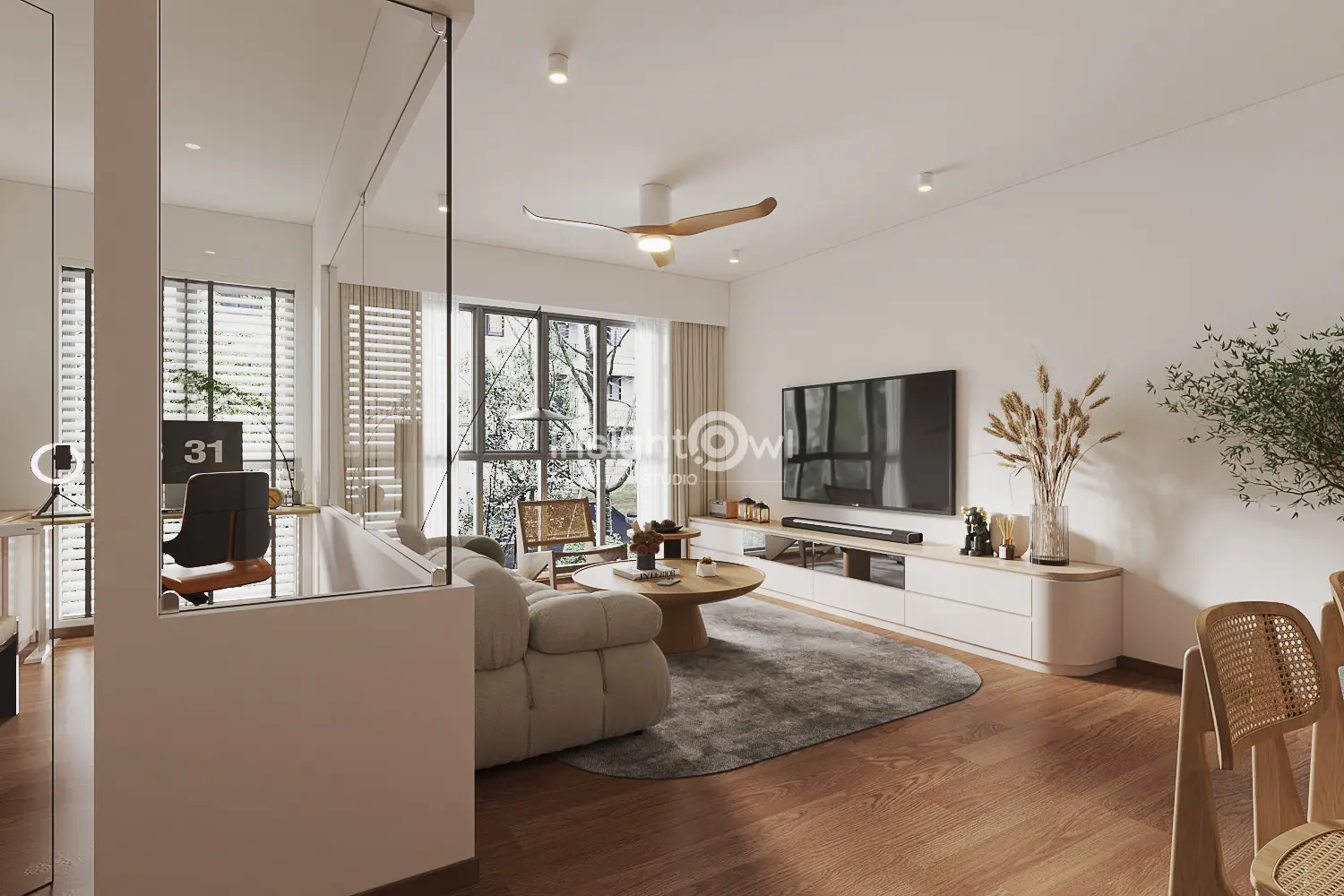 Insightowl Studio - Minimalistic / Scandinavian - Living - New HDB - $62,000
