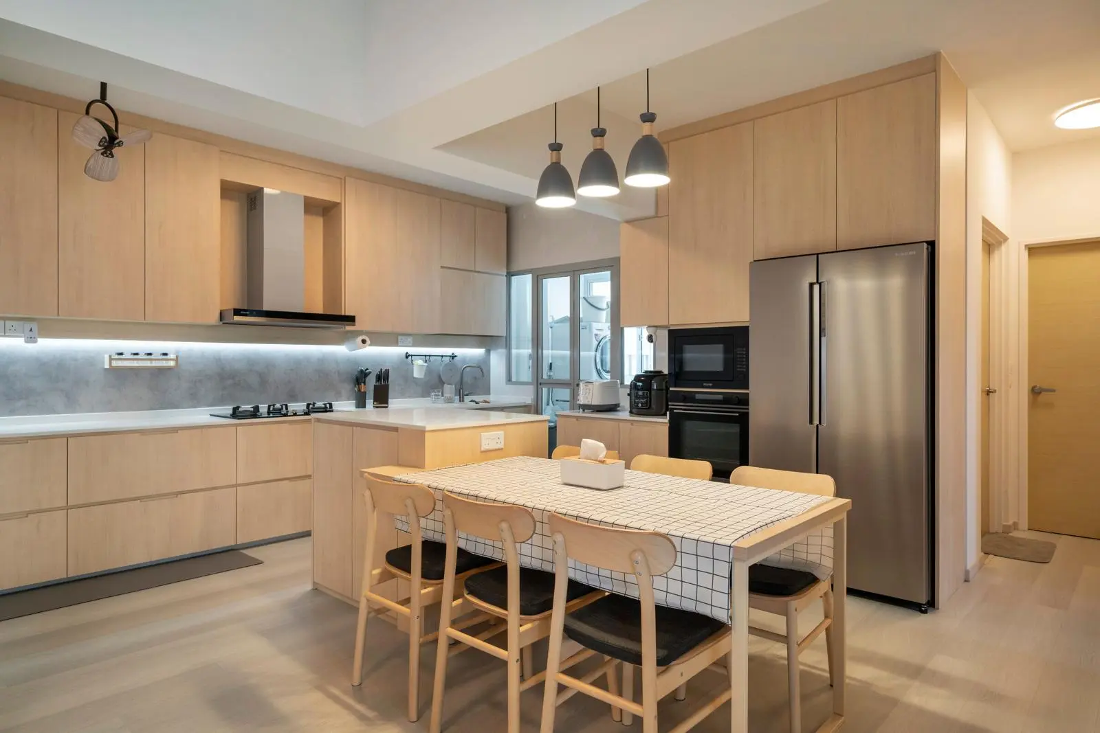 Interior Angles - Modern / Contemporary - Open kitchen light on - New HDB - $65,000