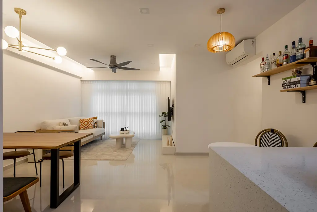 Blank Interior - Modern / Contemporary - Dining & Living Hall 1 - Resale HDB - $25,000