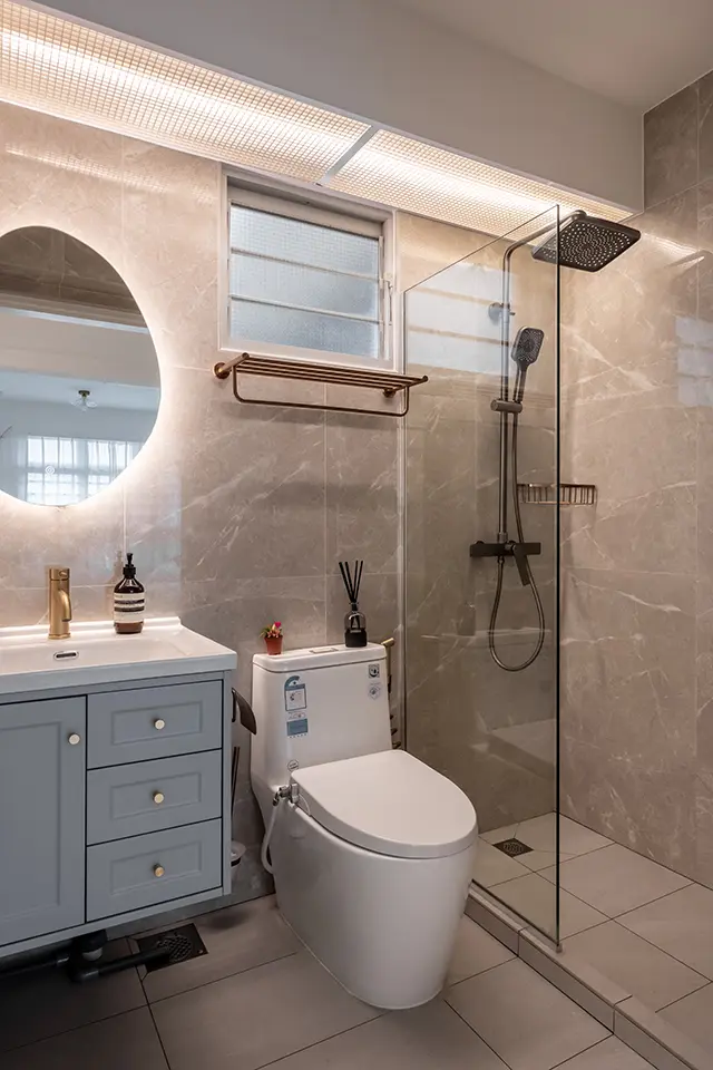 Blank Interior - Modern / Contemporary - Bathroom 2 - Resale HDB - $25,000