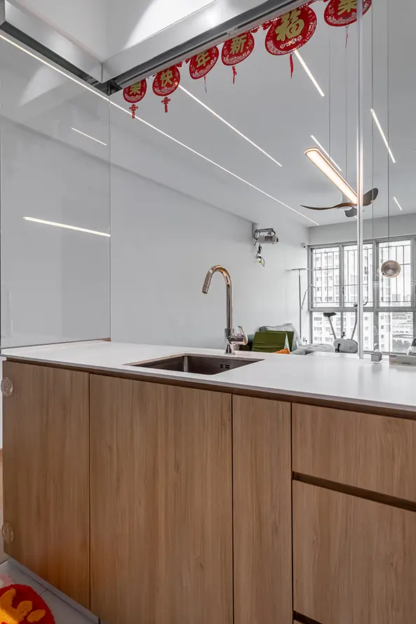 Blank Interior - Minimalistic / Scandinavian - Kitchen 2 - Resale Condo - $90,000