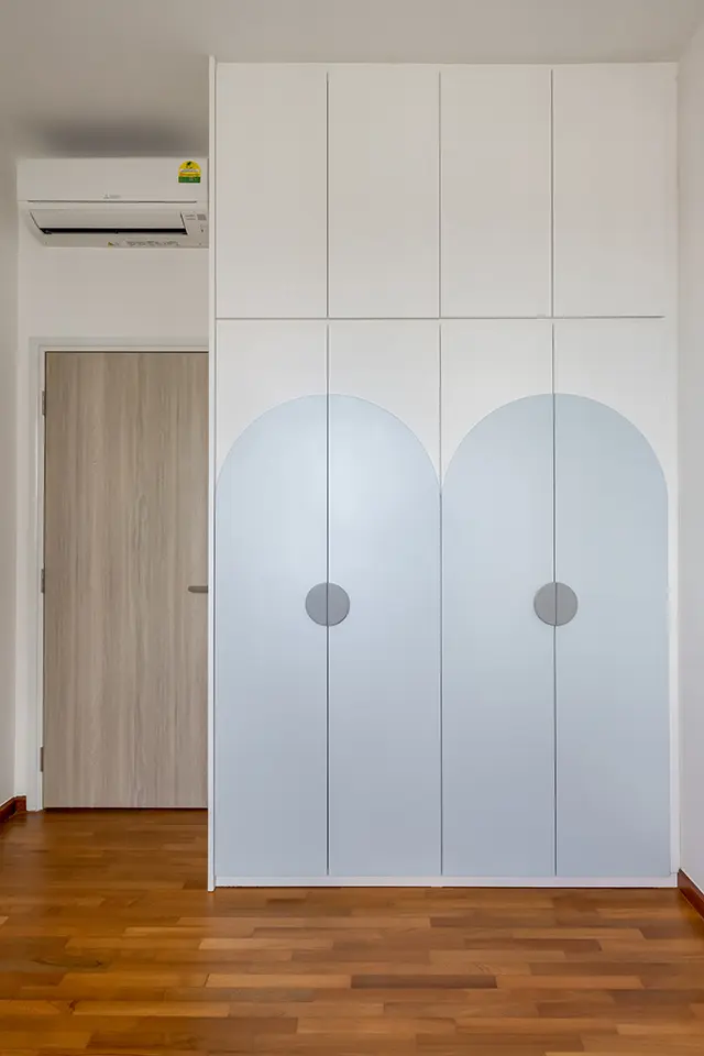 Blank Interior - Minimalistic / Scandinavian - Bedroom 1 - Resale Condo - $90,000