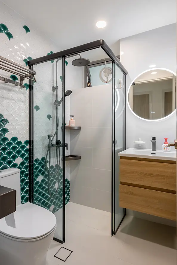 Blank Interior - Minimalistic / Scandinavian - Bathroom 1 - Resale Condo - $90,000