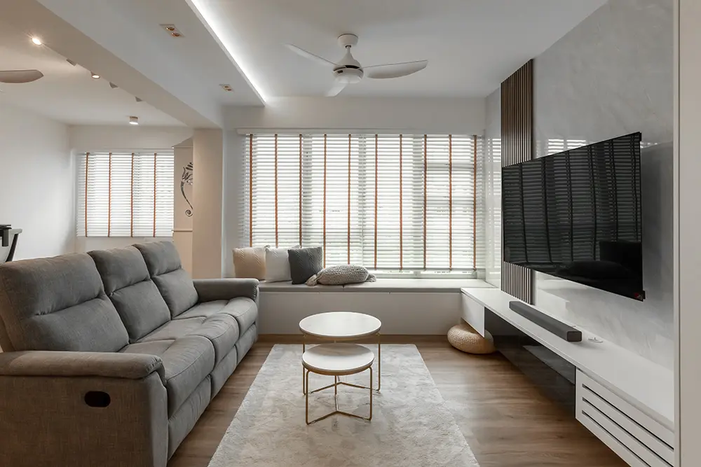Blank Interior - Modern / Contemporary - Living Room Area - Resale HDB - $27,000
