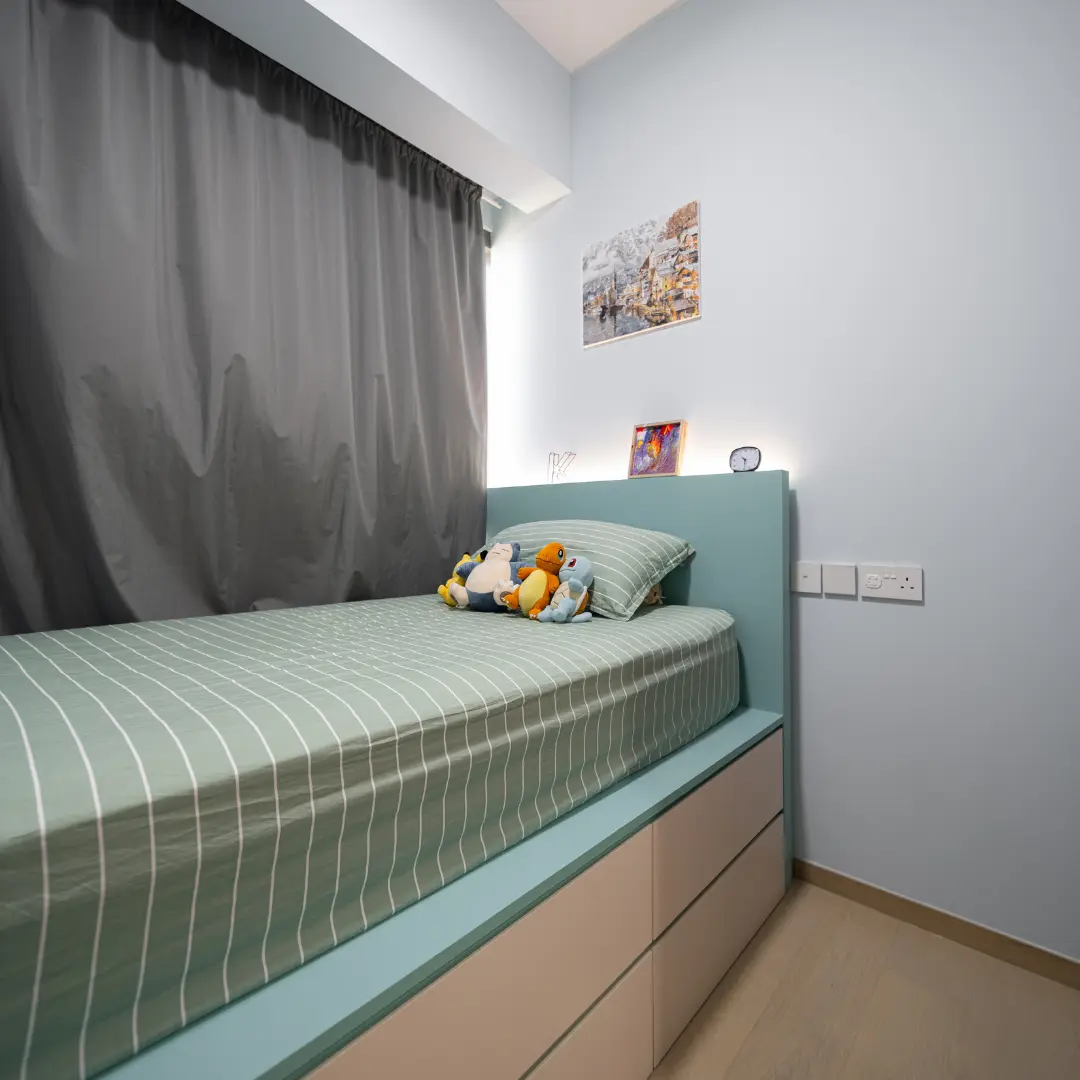 Livinci Interior Design - Luxury / Glamorous - Bedroom 2 - Resale Condo - $32,000