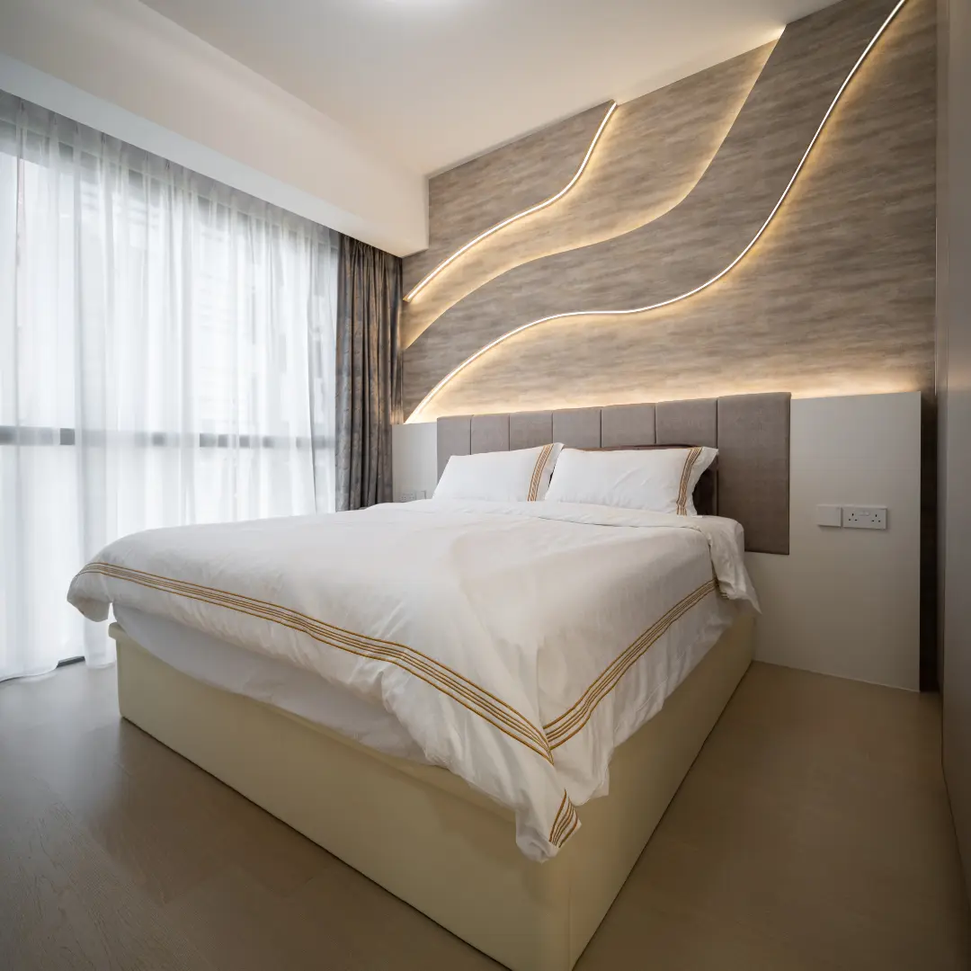 Livinci Interior Design - Luxury / Glamorous - Master bedroom - Resale Condo - $32,000