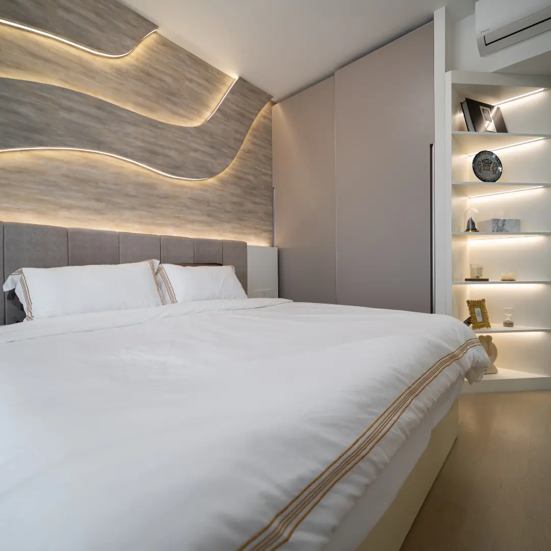 Livinci Interior Design - Luxury / Glamorous - Master bedroom - Resale Condo - $32,000