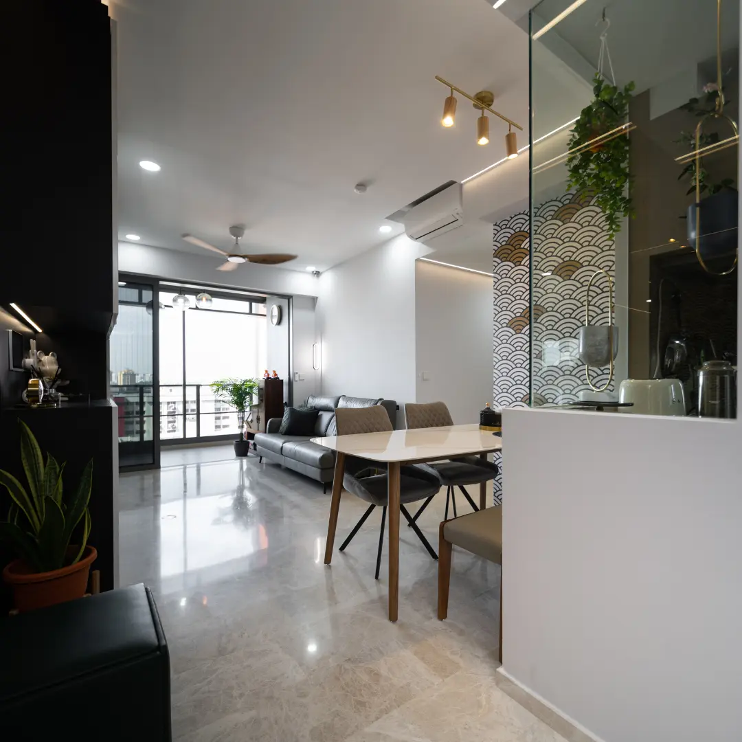 Livinci Interior Design - Luxury / Glamorous - Living room - Resale Condo - $32,000