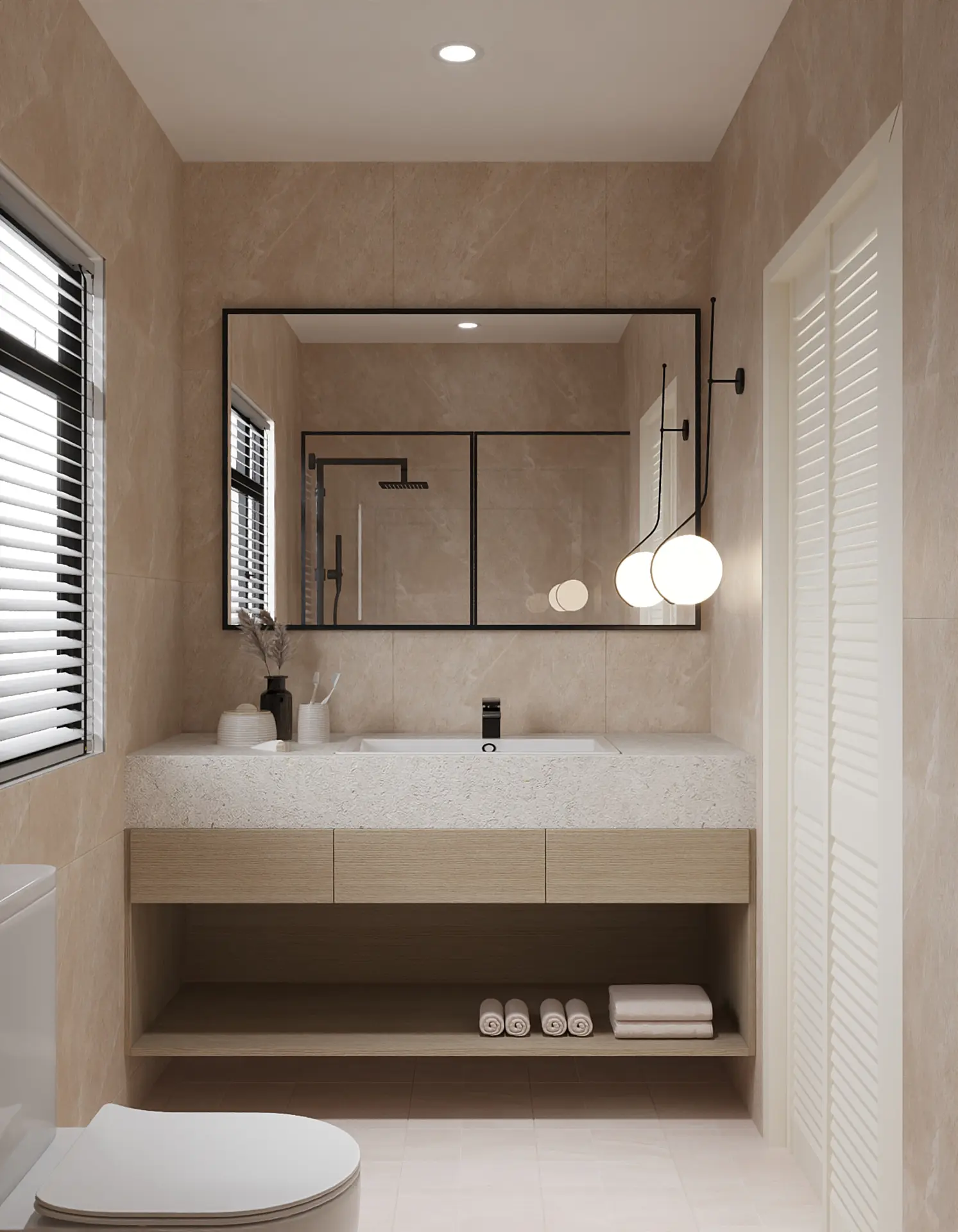 Commute Design Studio - Minimalistic / Scandinavian - Toilet - Resale HDB - $90,000
