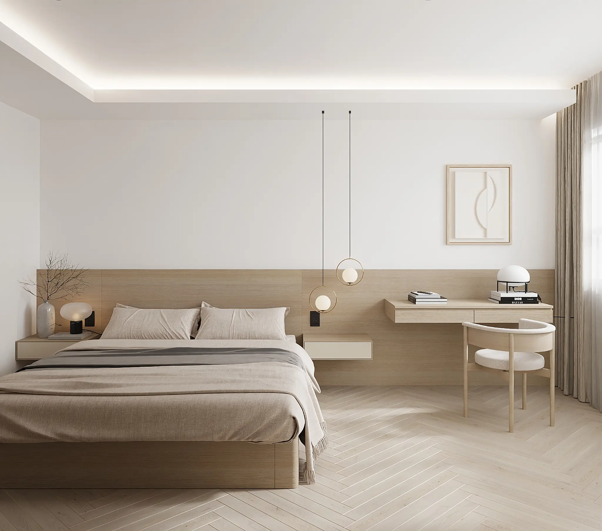 Commute Design Studio - Minimalistic / Scandinavian - Bedroom - Resale HDB - $90,000