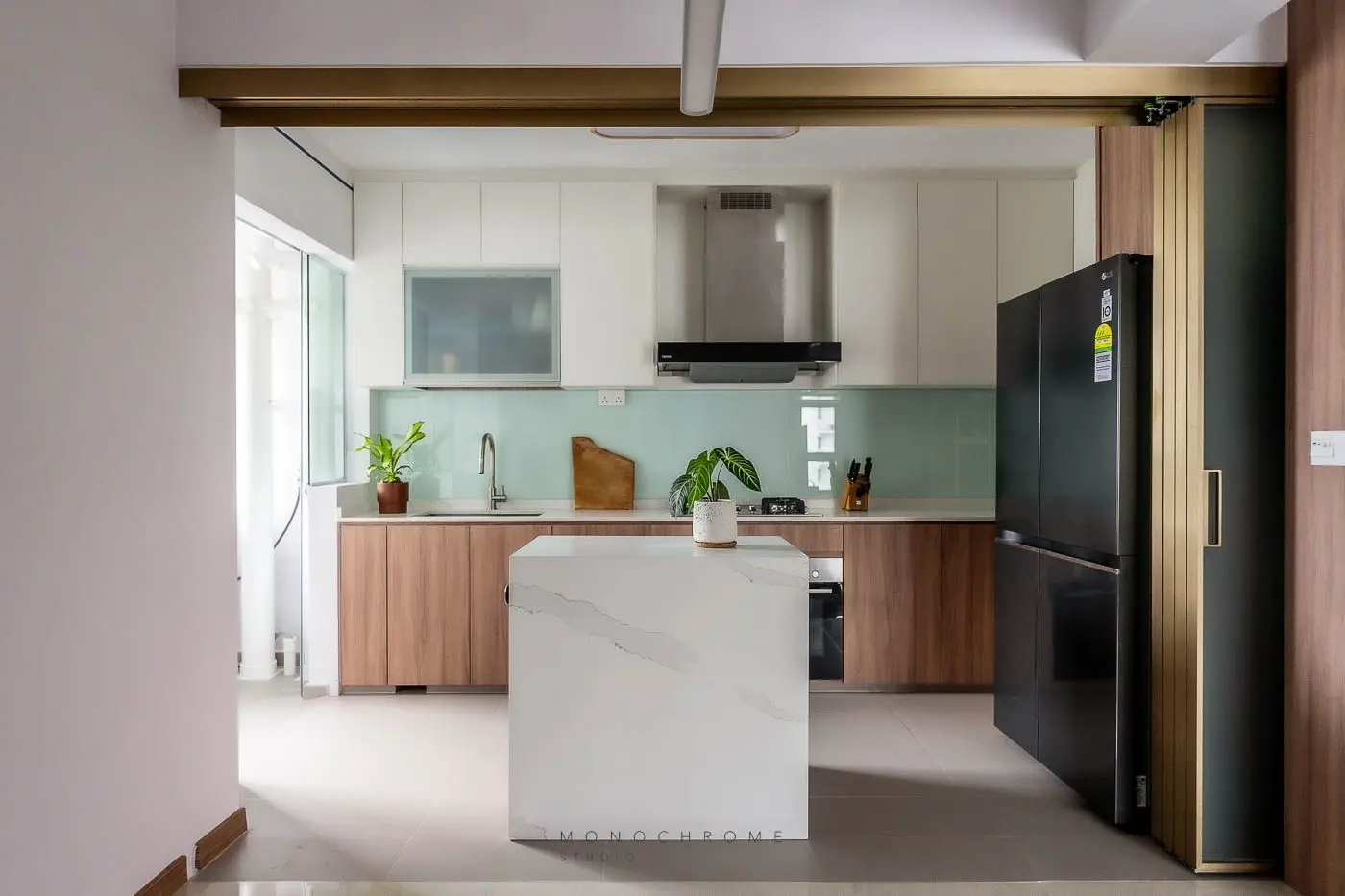 Monochrome Studio - Minimalistic / Scandinavian - Kitchen - Resale HDB - $68,000
